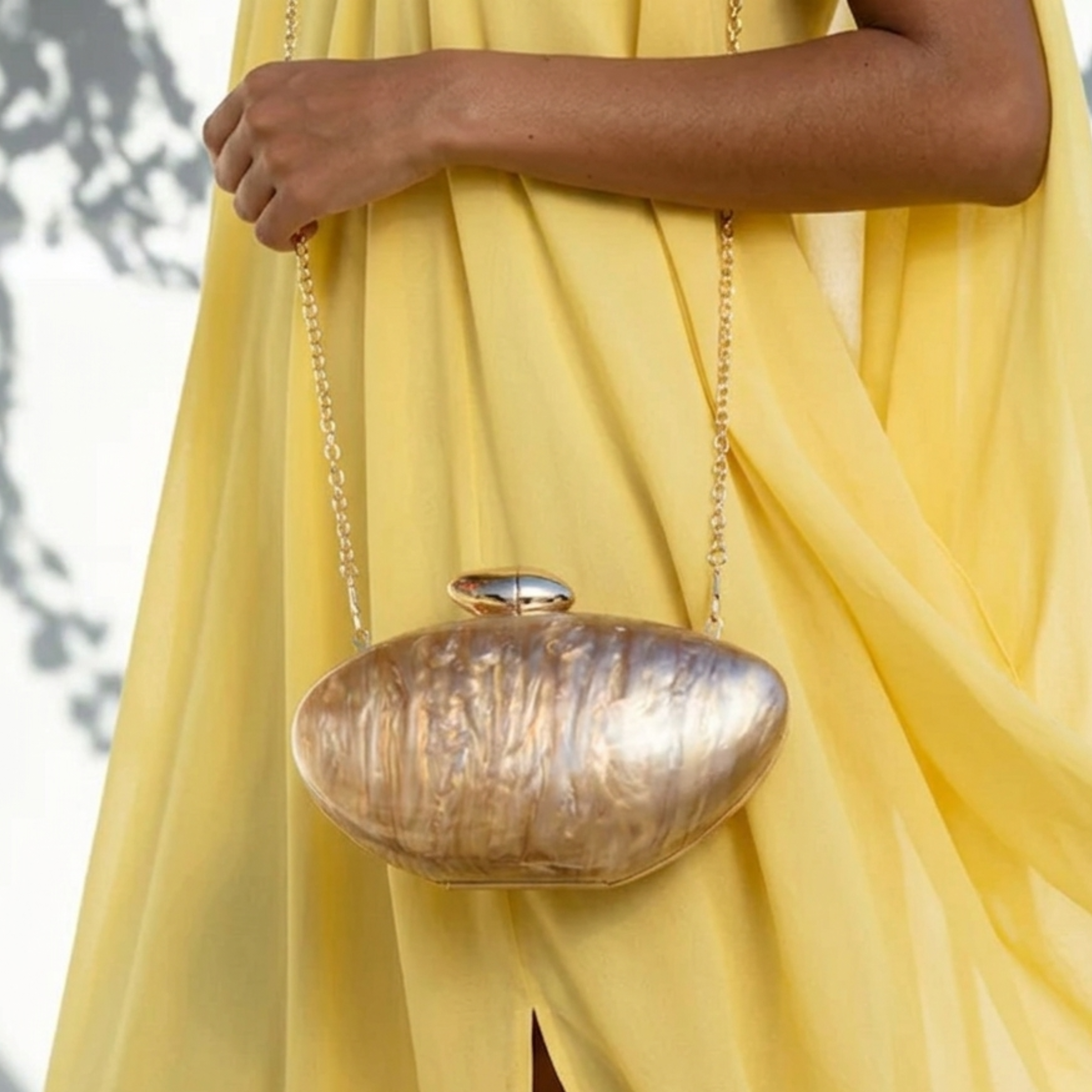 Marina Acrylic Clutch Bag