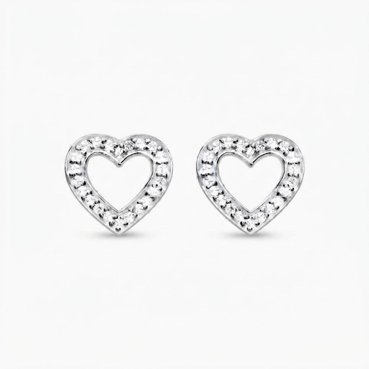 Amoura Grande Heart Stud Earrings