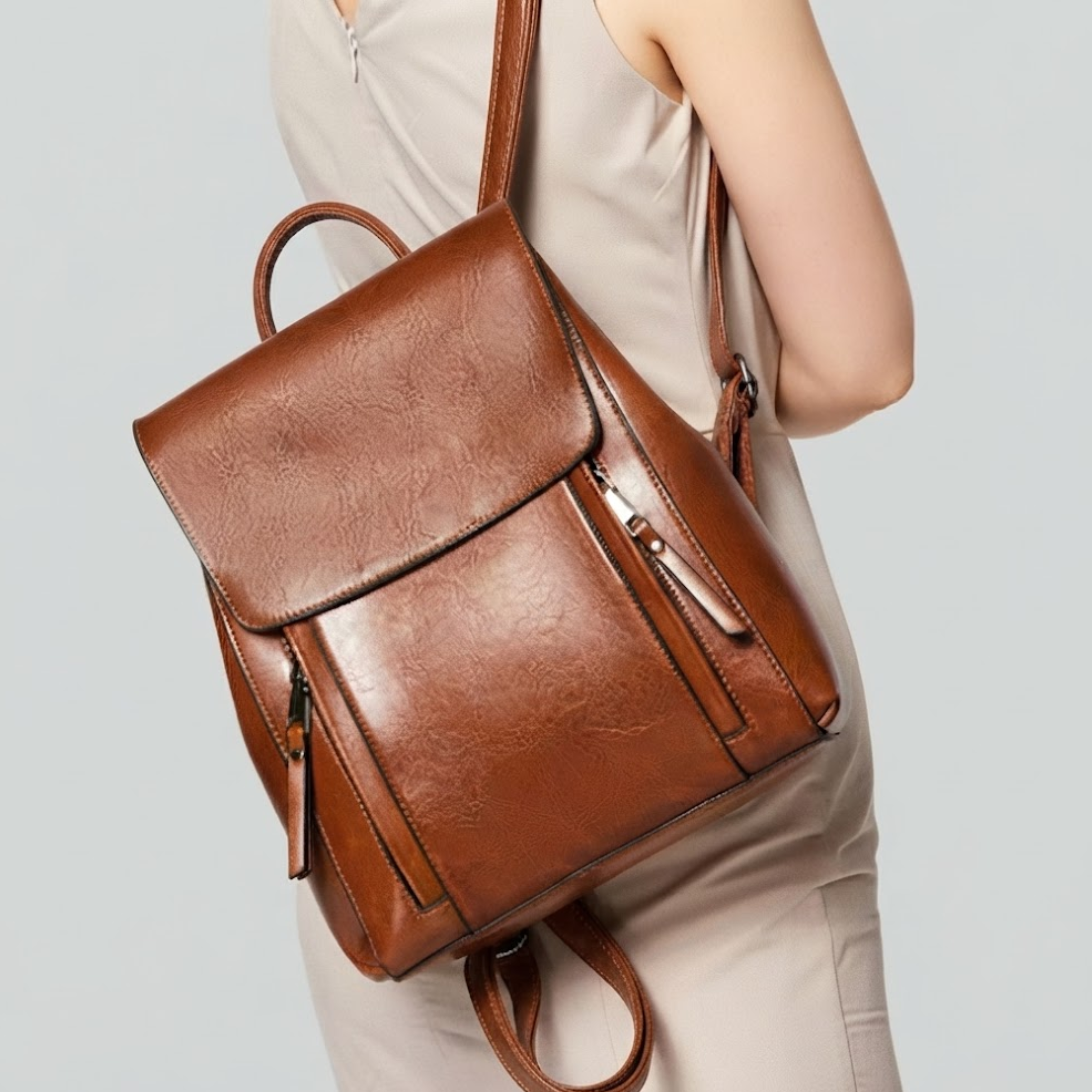 Zaino classico in pelle Sypheria
