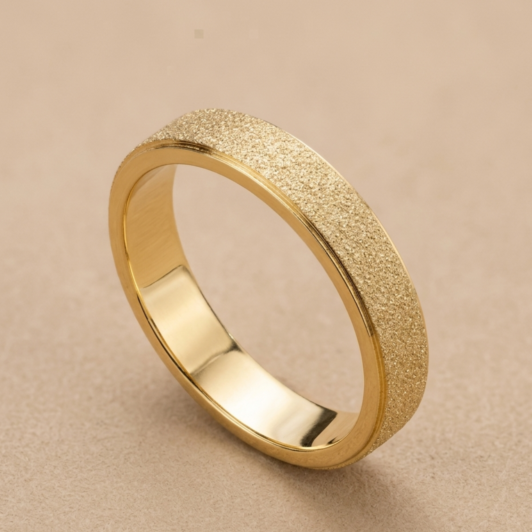 Vibia Brushed Gold Band