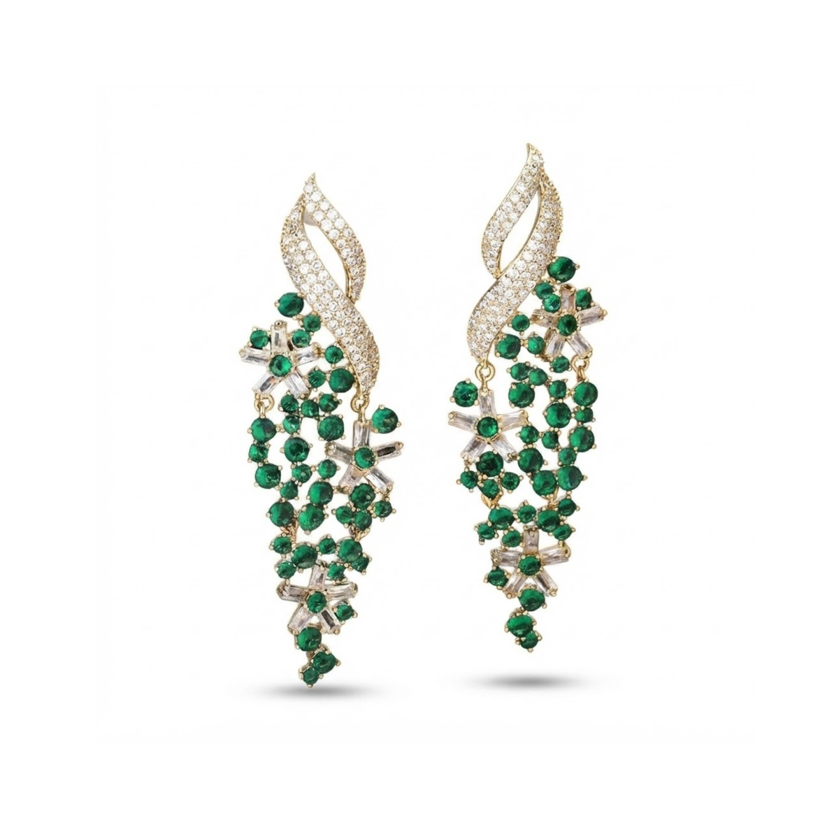 Boucles d’oreilles pendantes Vanessa Twirling Statement