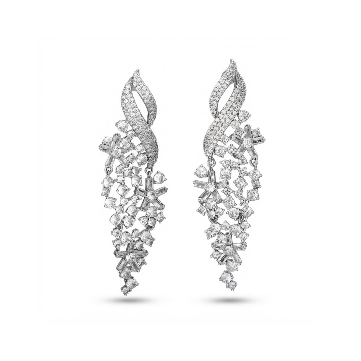 Boucles d’oreilles pendantes Vanessa Twirling Statement