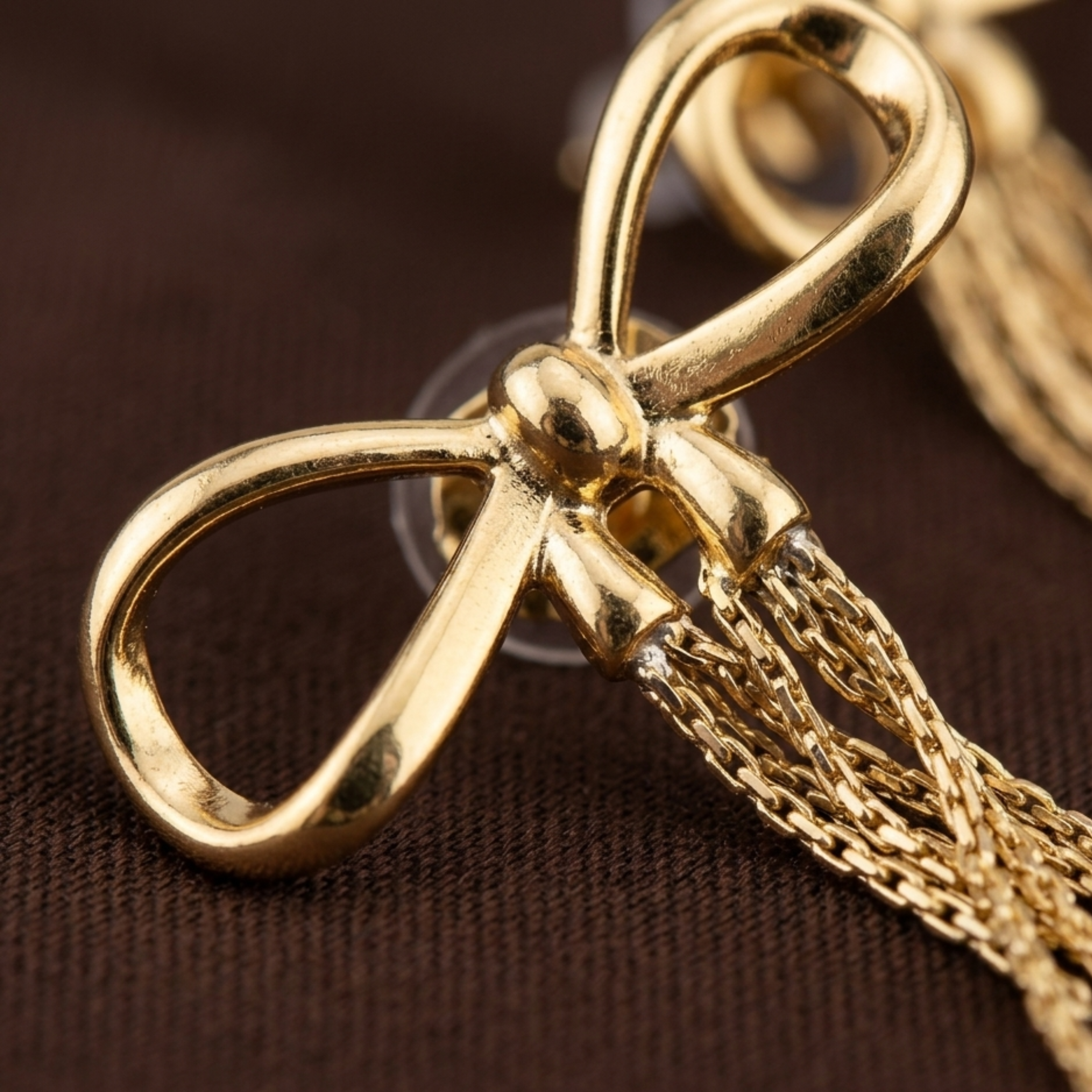 Ruvora Bow & Tassel Charm Earrings