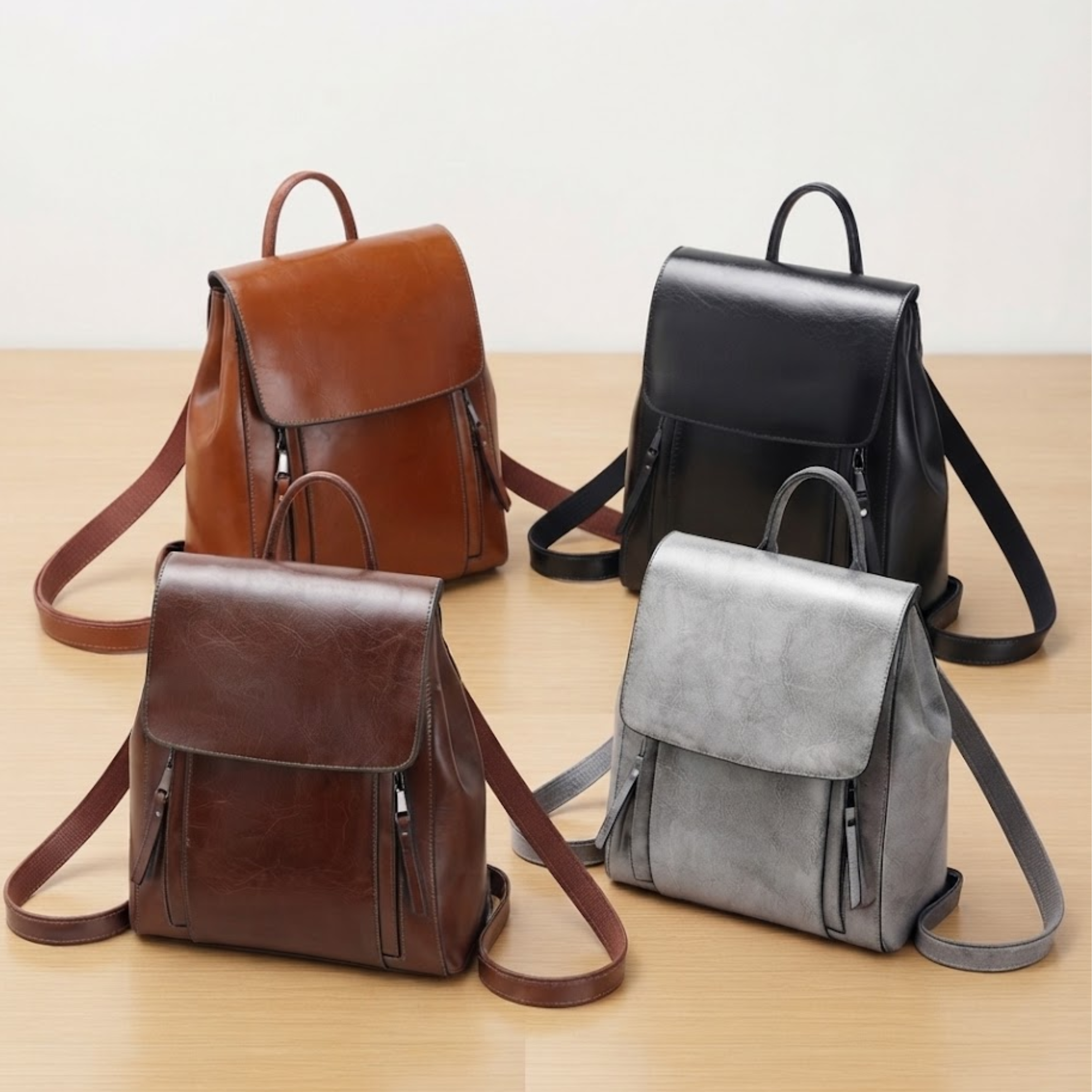Zaino classico in pelle Sypheria