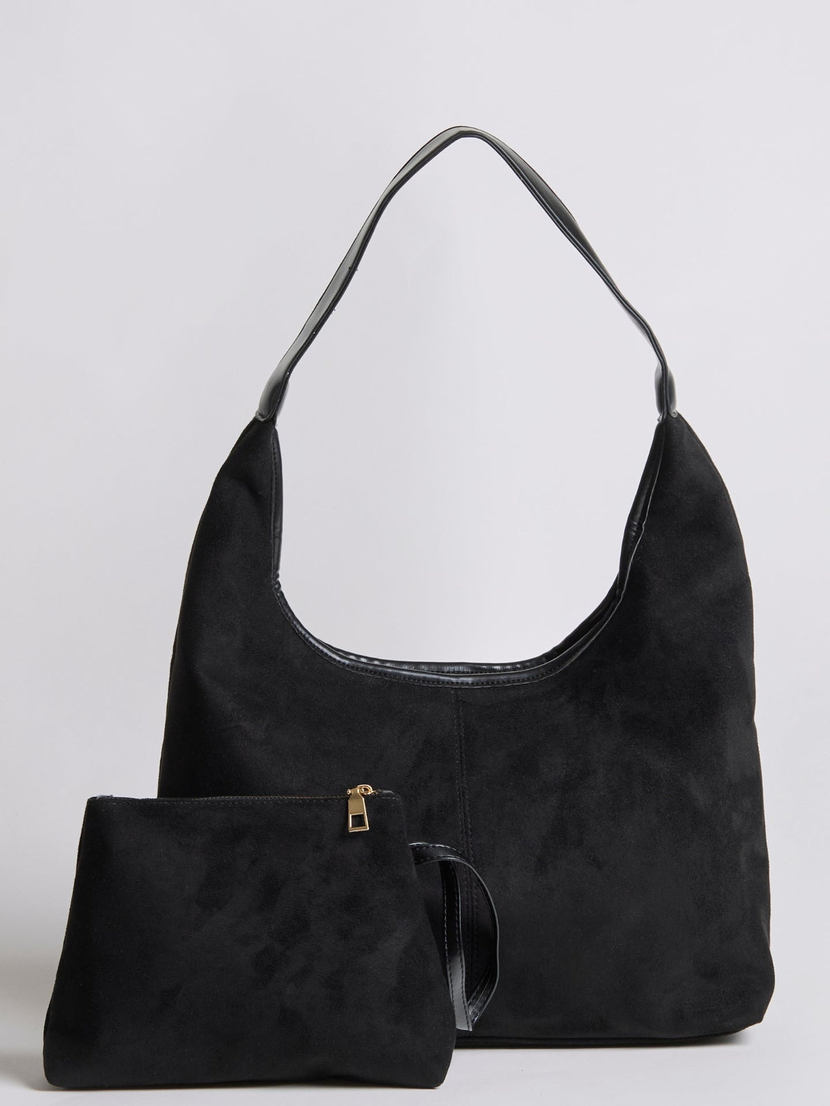 Elegant Vegan Leather Half-Moon Tote
