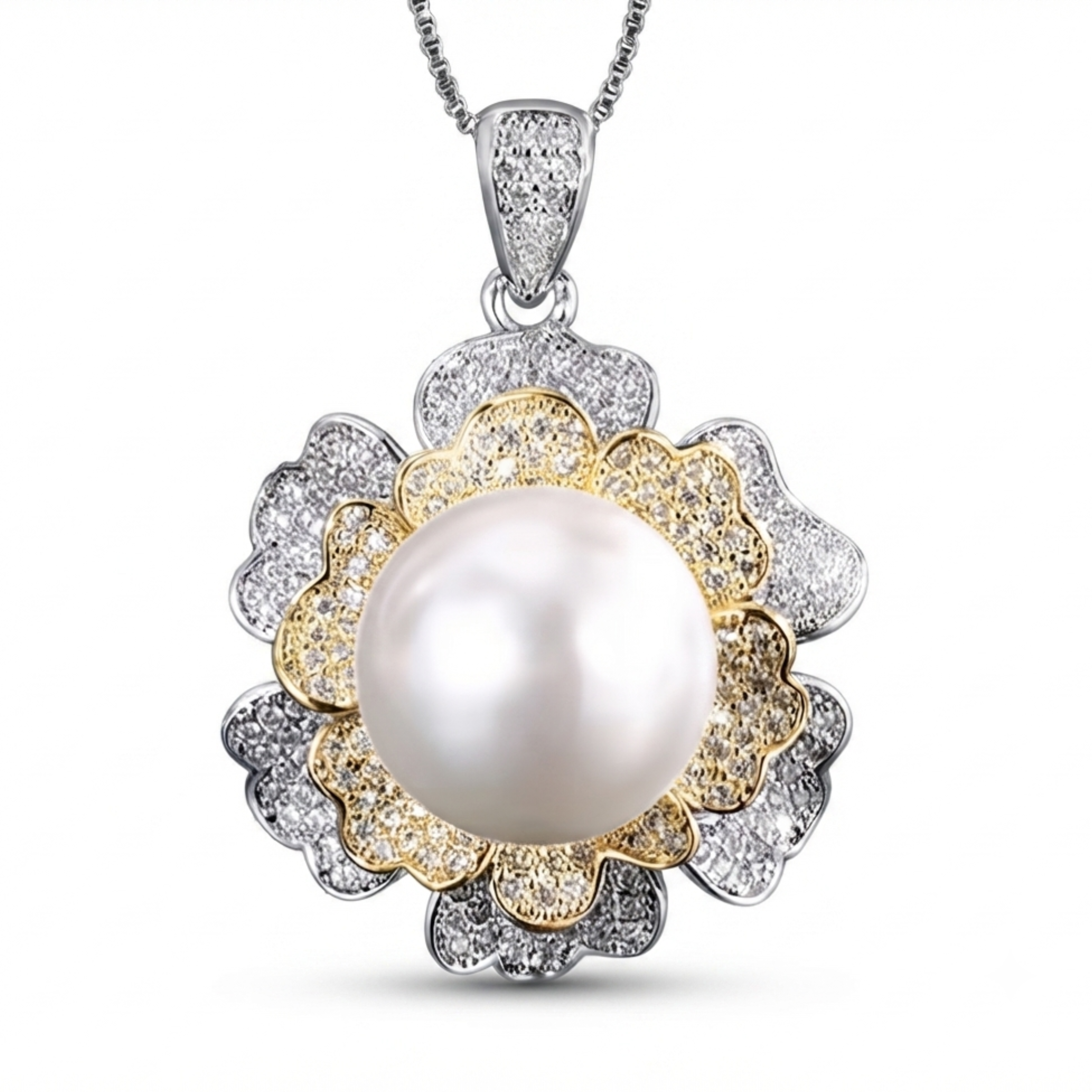Lysandra Big Pearl Pendant Necklace