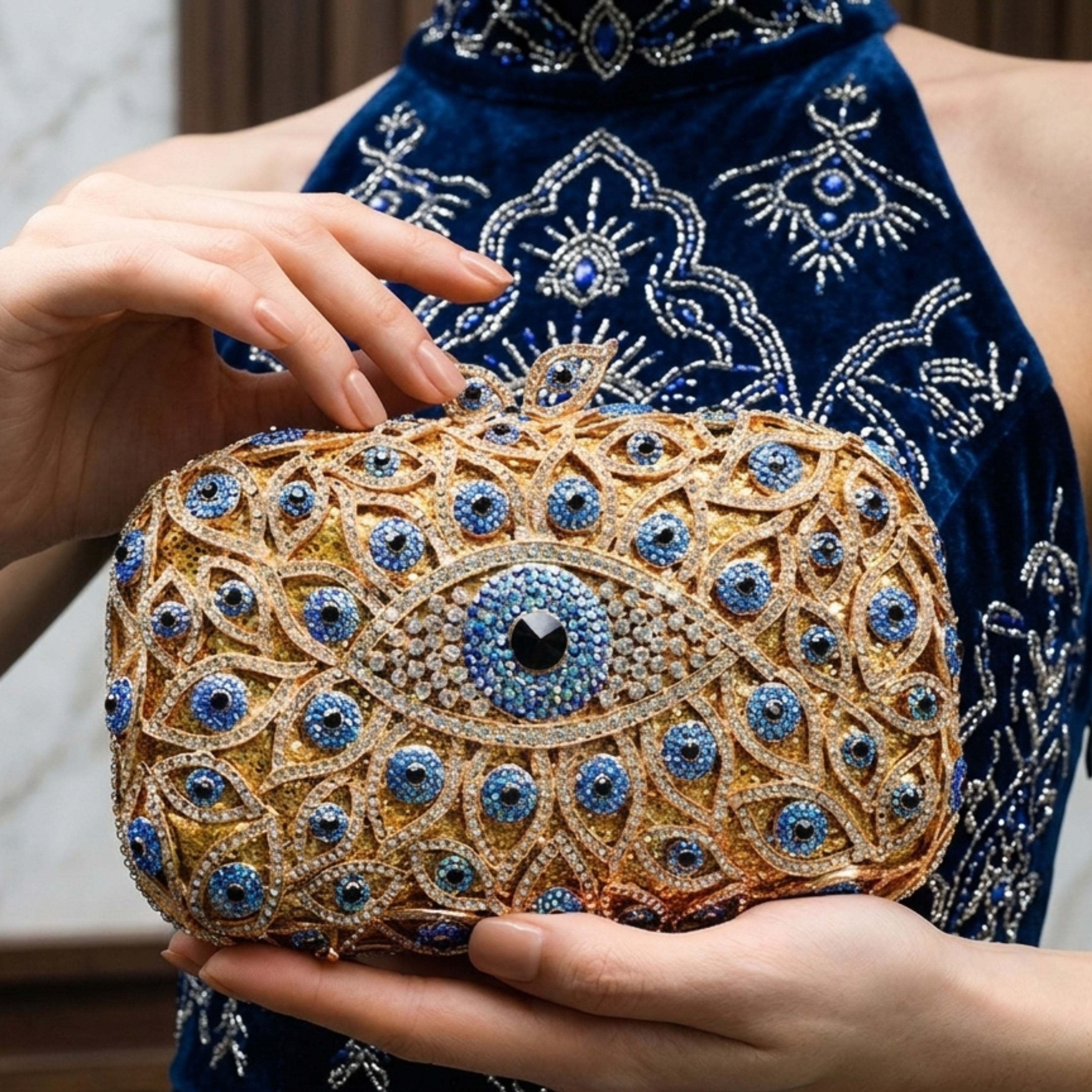 Zilla Evil Eye Clutch Bag