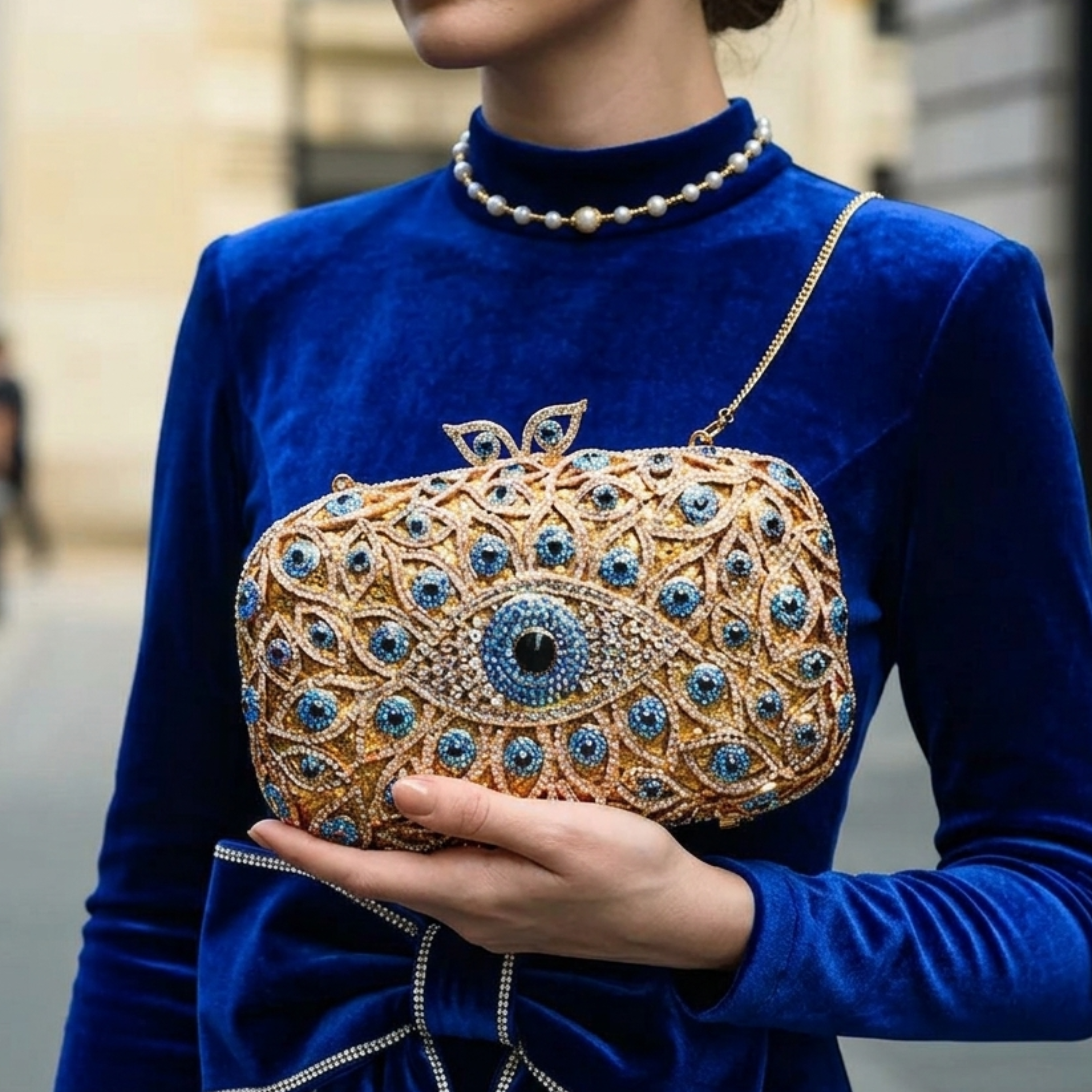 Zilla Evil Eye Clutch Bag