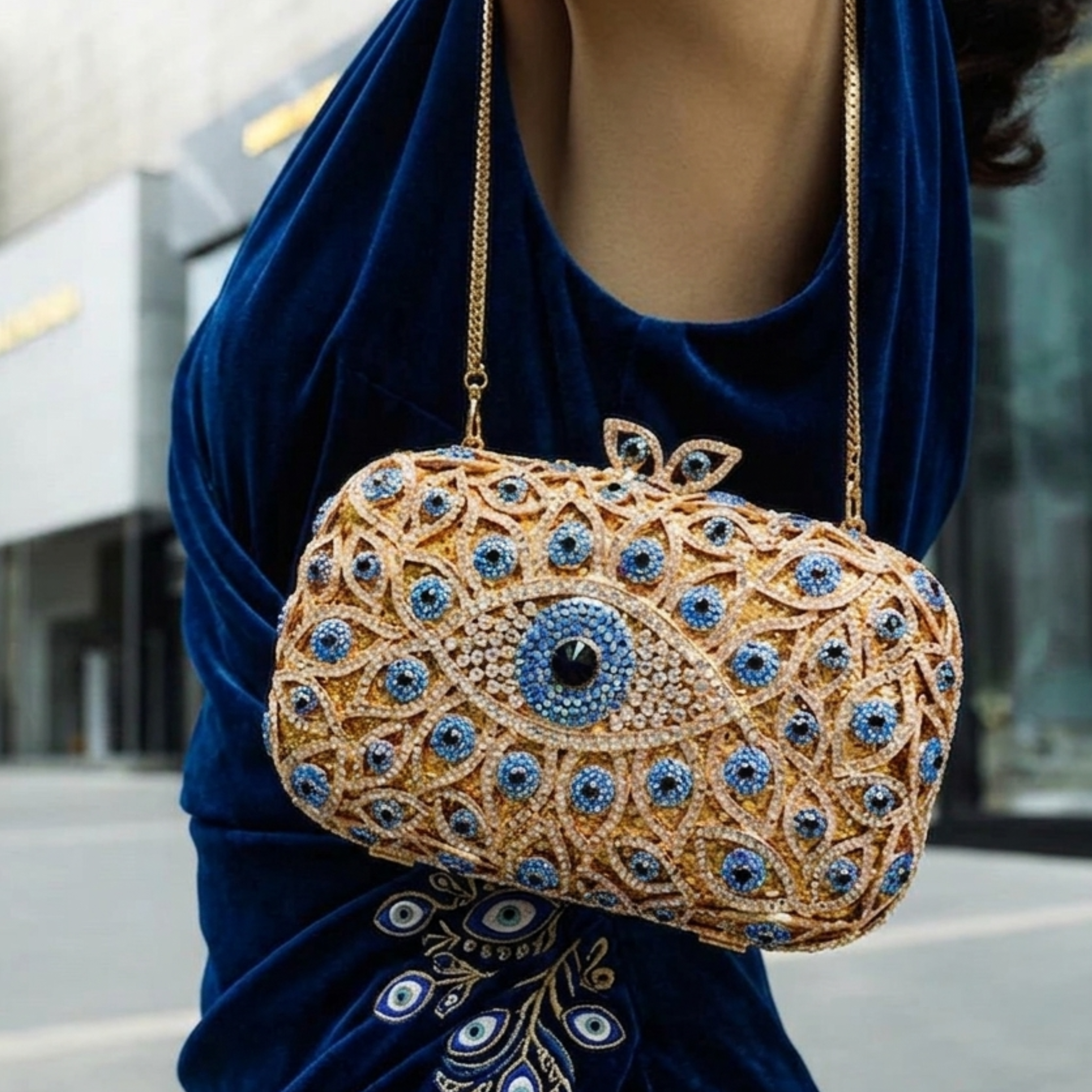 Zilla Evil Eye Clutch Bag