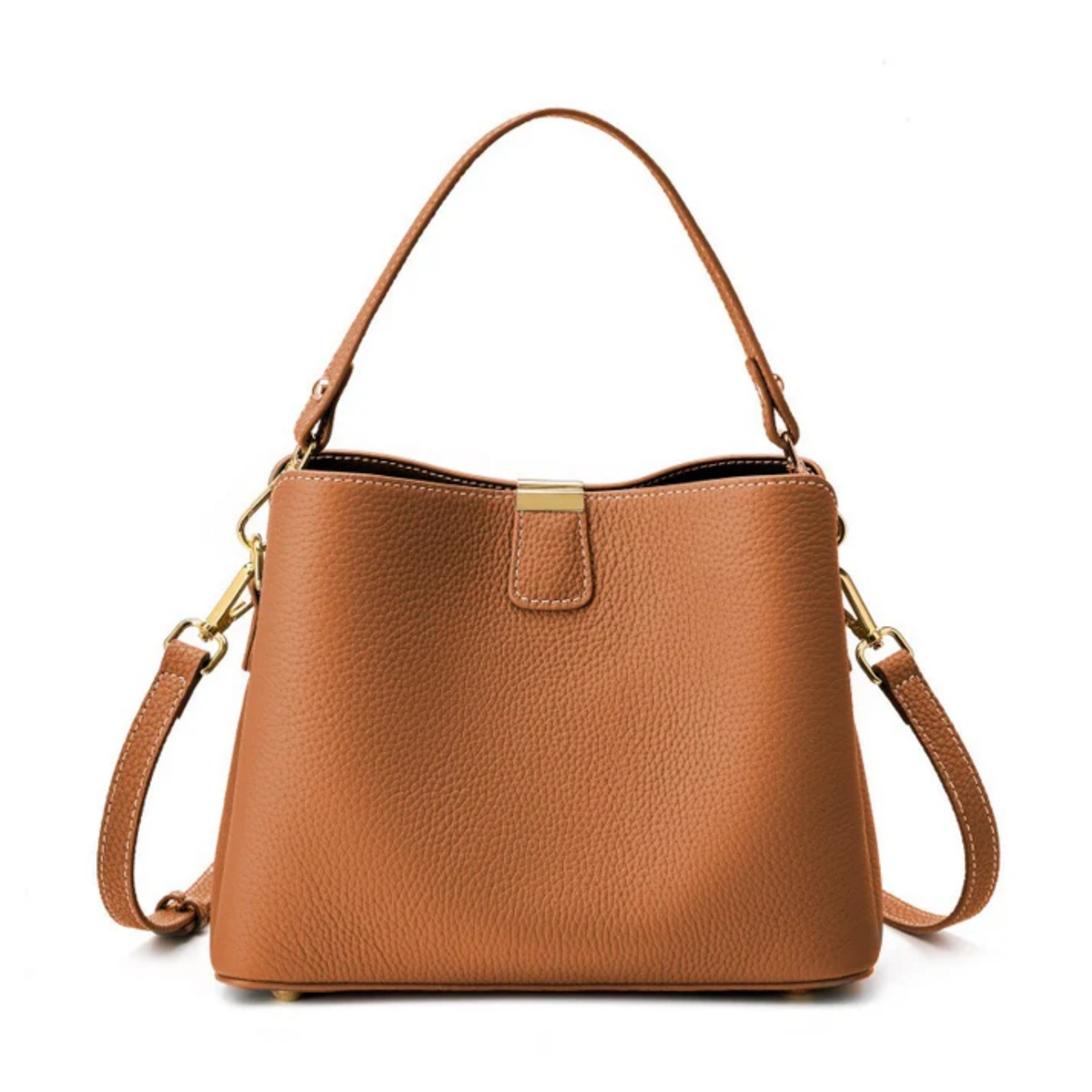 Sac à main seau en cuir véritable Verona