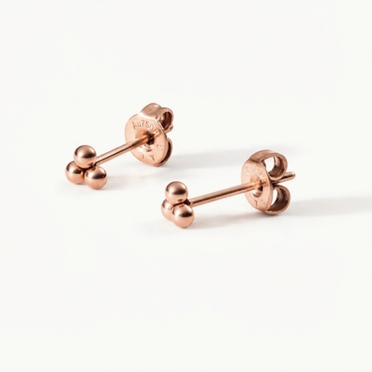 Orelune Triple Orb Earrings