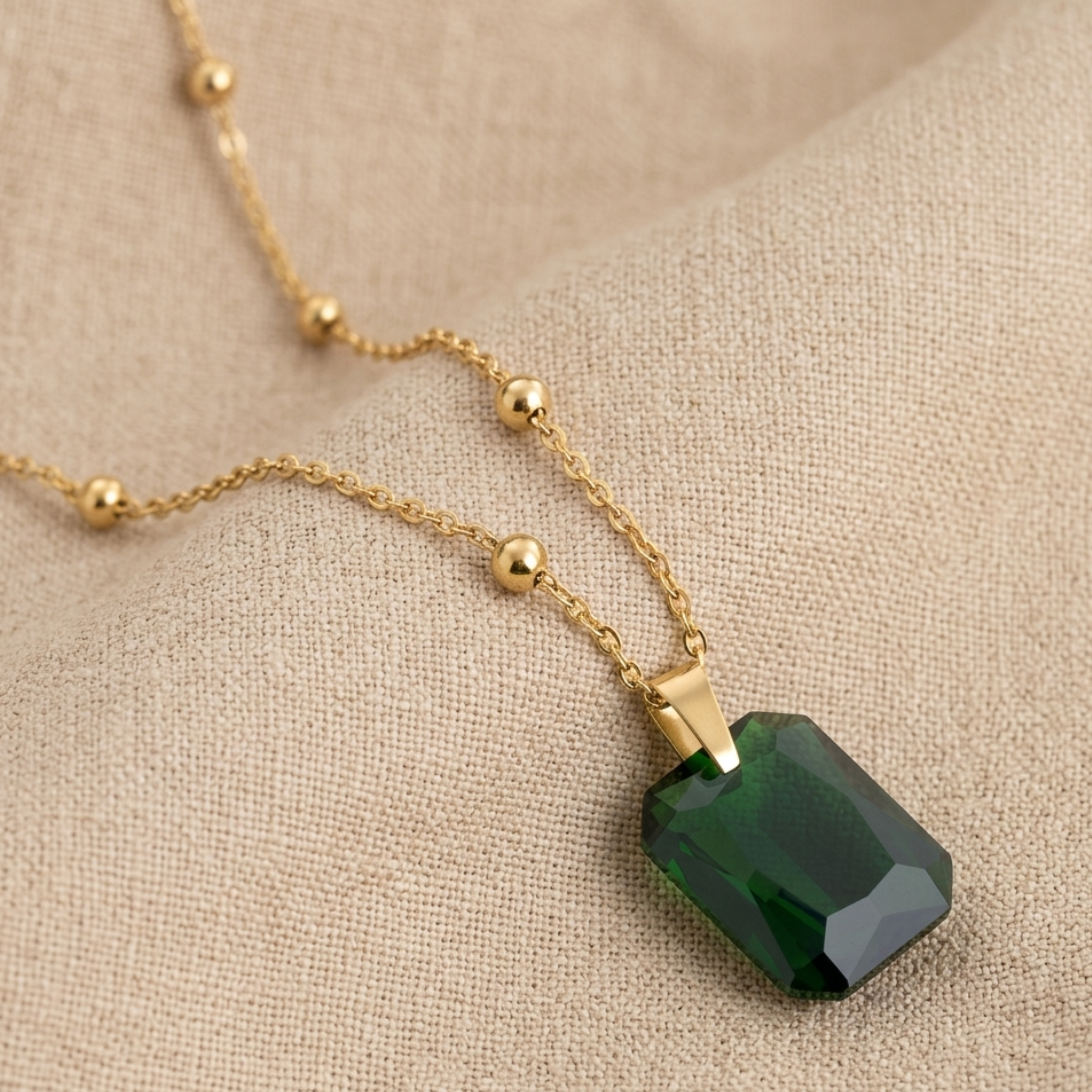 Silvana Luxe Emerald Necklace