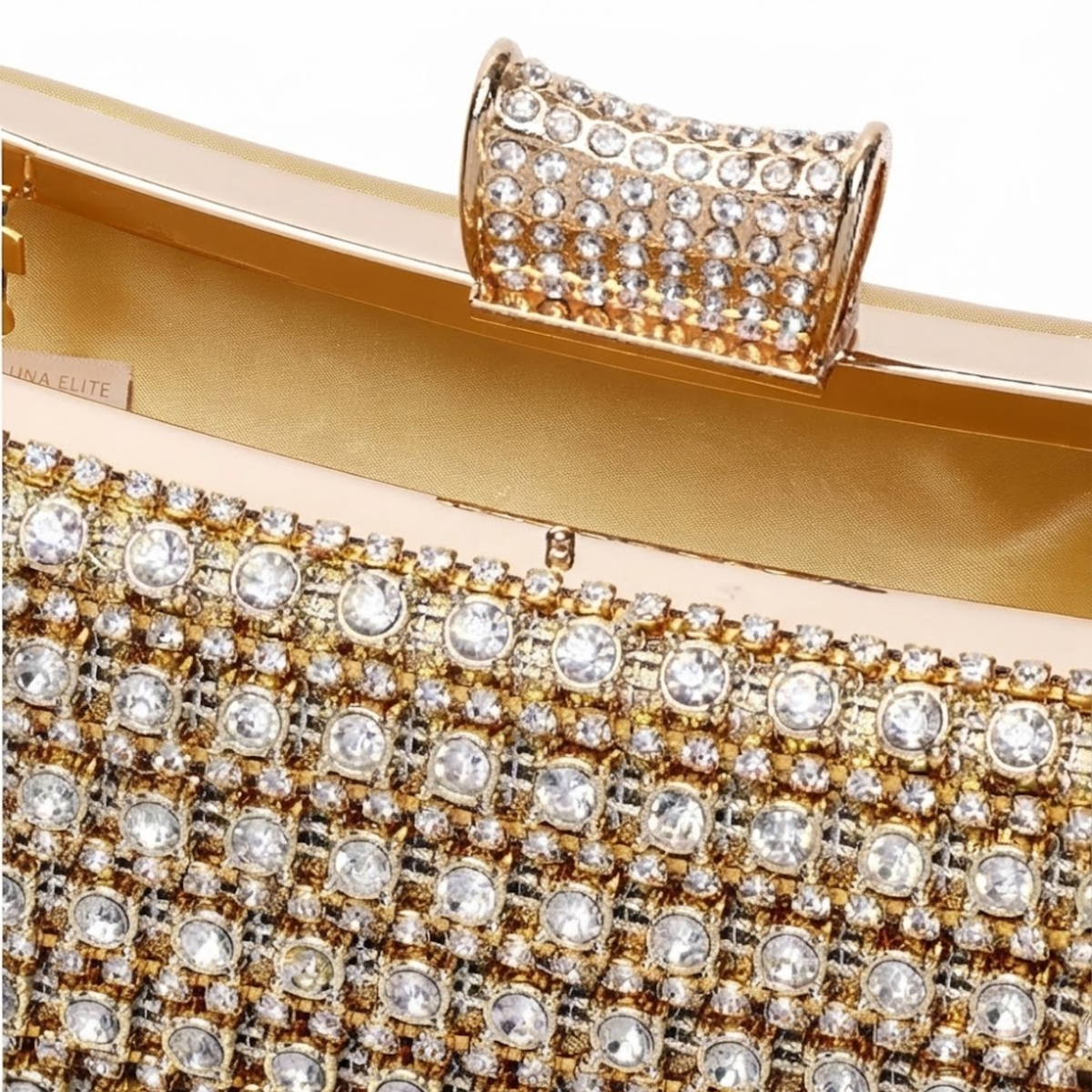 Clutch glitterata – borsa da sera elegante con tracolla a catena staccabile per matrimoni e feste