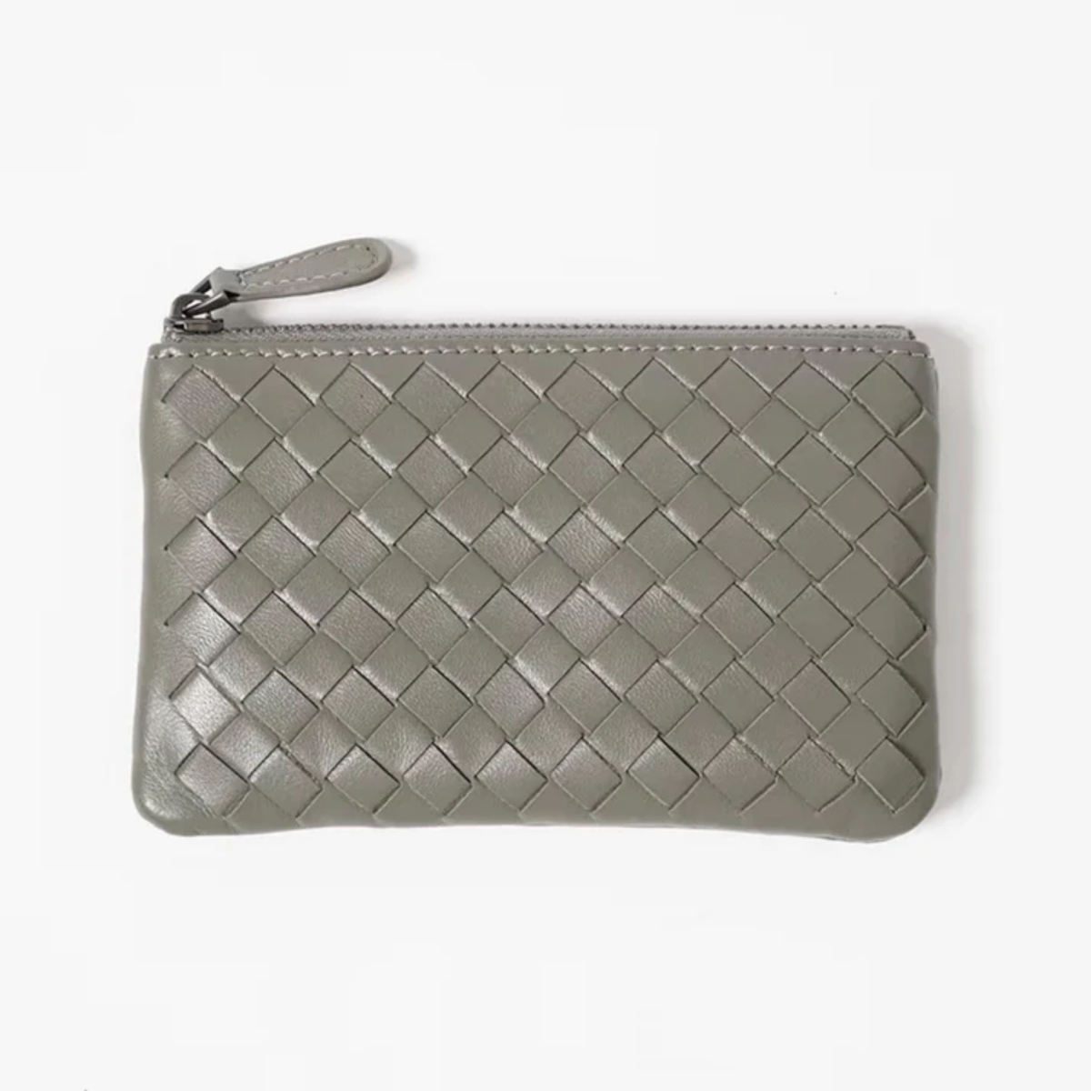 Jaeira Handwoven Lambskin Key Fob & Card Wallet