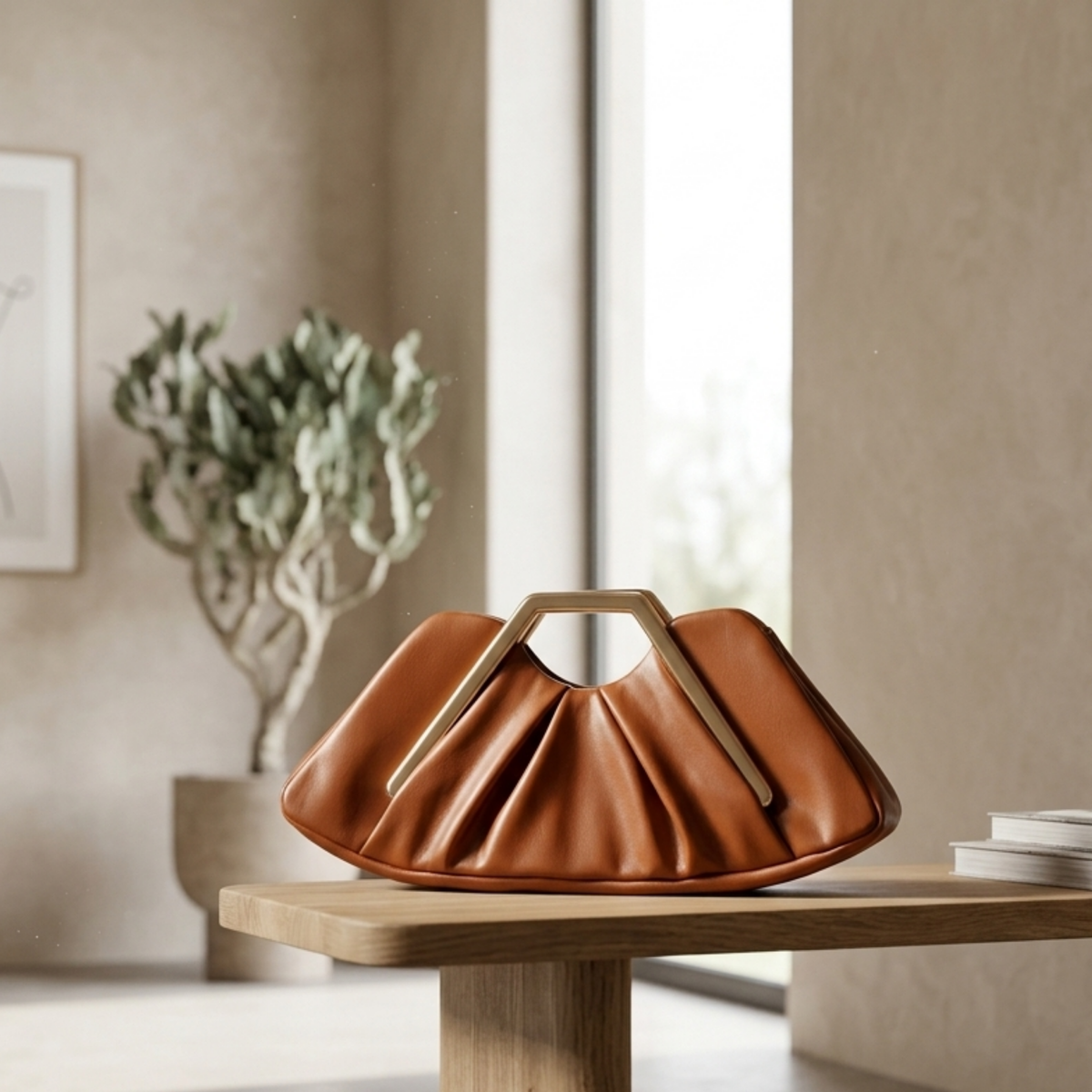 Sac à main classique en cuir véritable Mirana