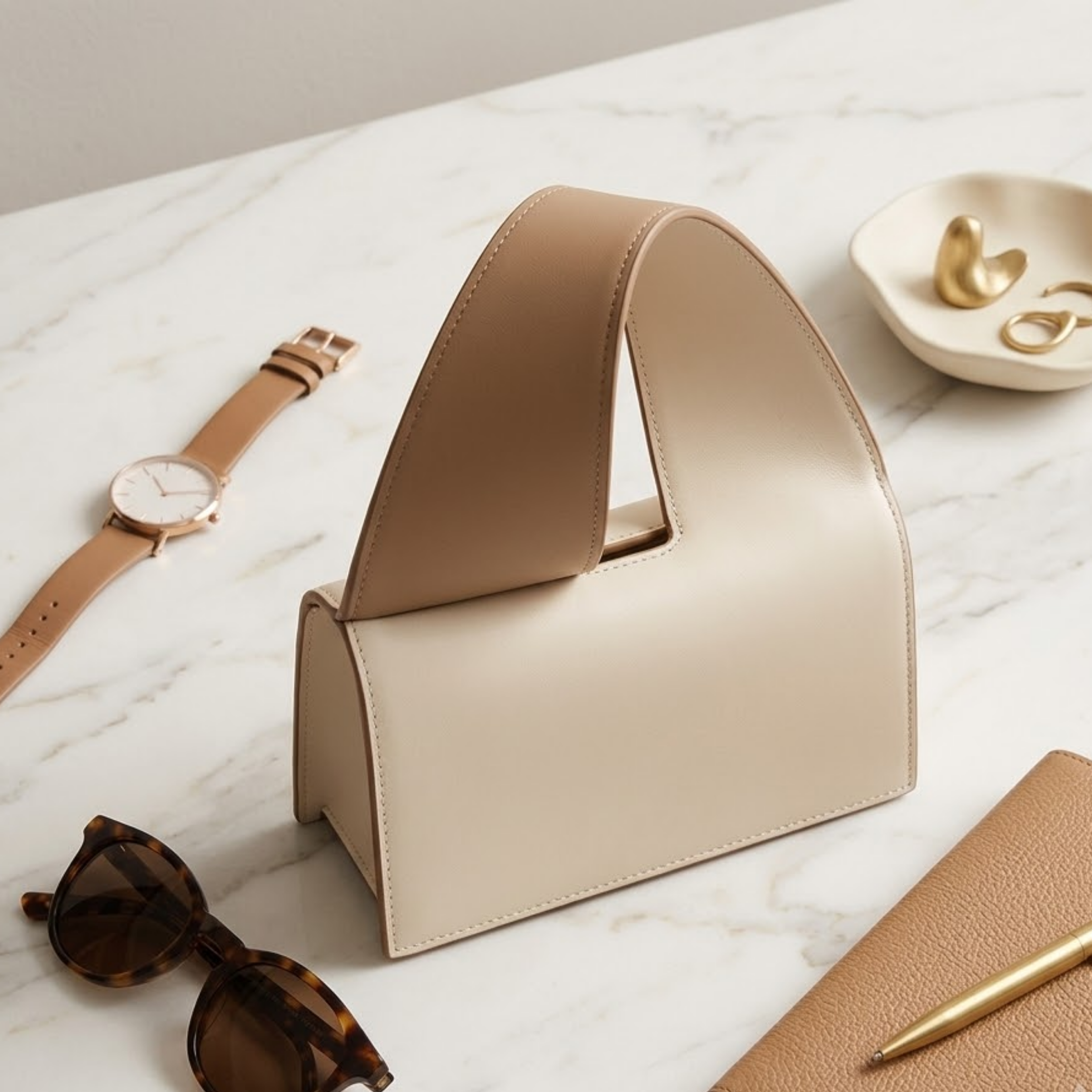 Selvianne Genuine Leather Handbag