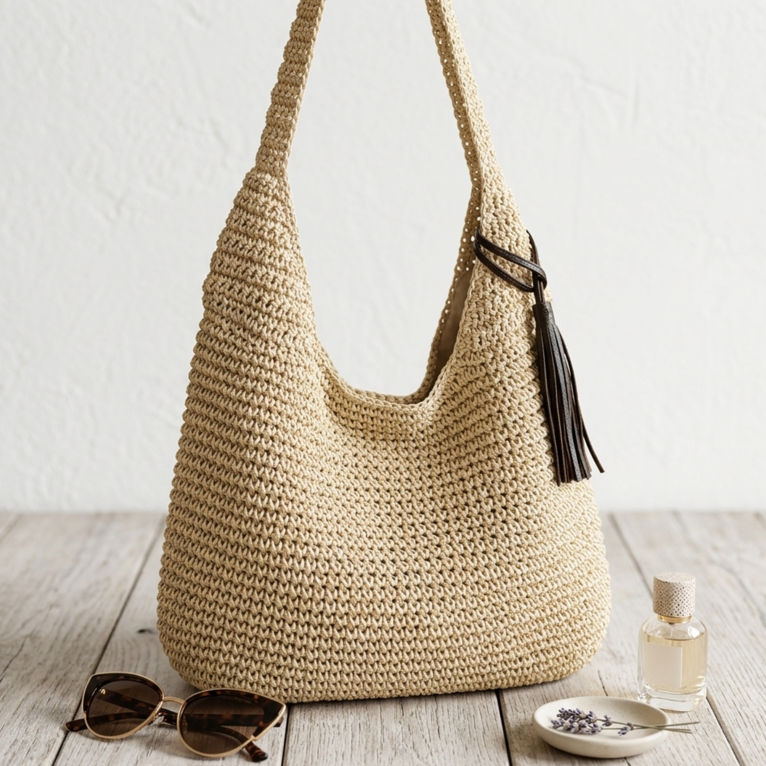 Spacious Straw Handwoven Shoulder Bag – Sustainable Bag
