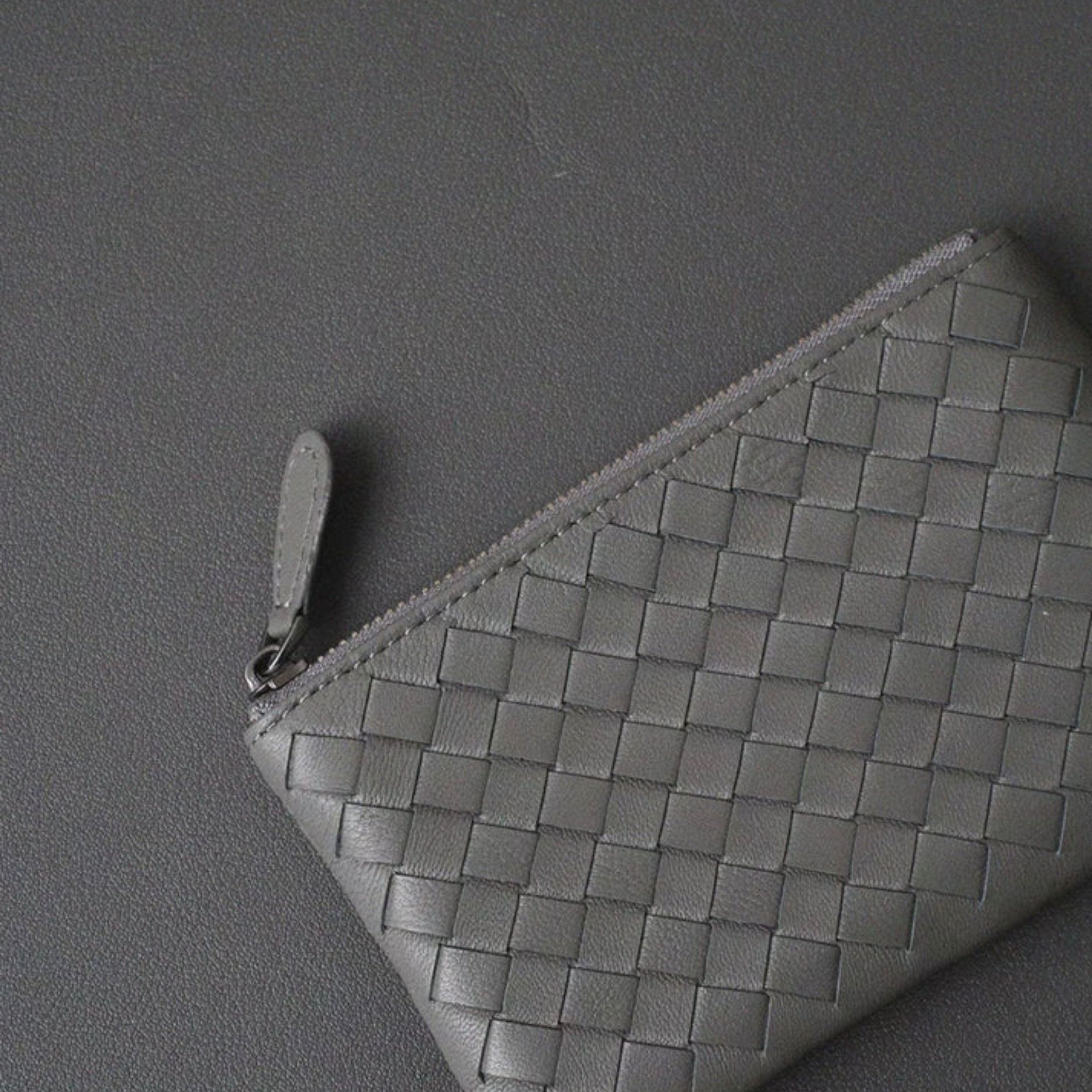 Jaeira Handwoven Lambskin Key Fob & Card Wallet
