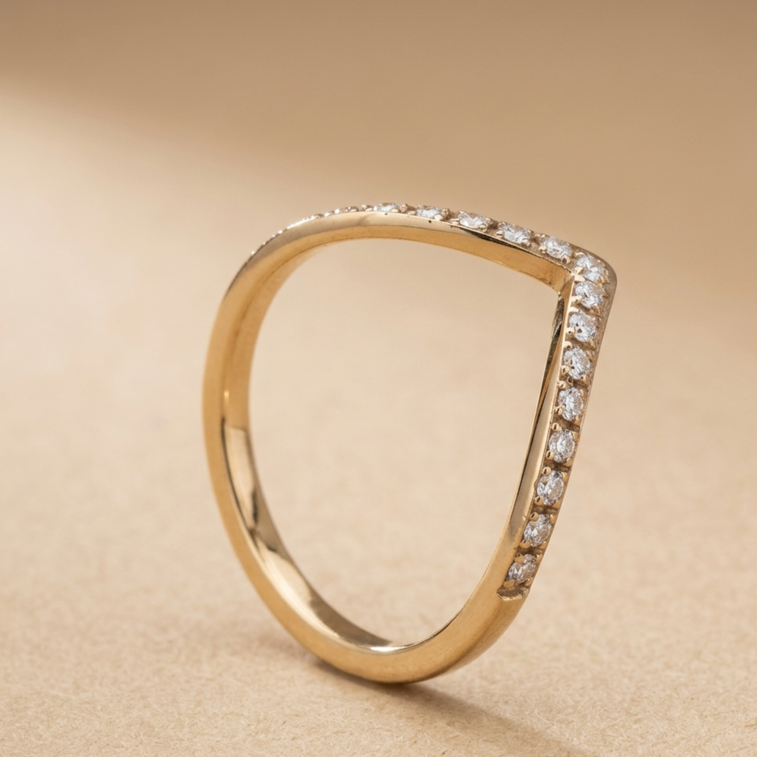 Dione Contemporary Chevron Ring