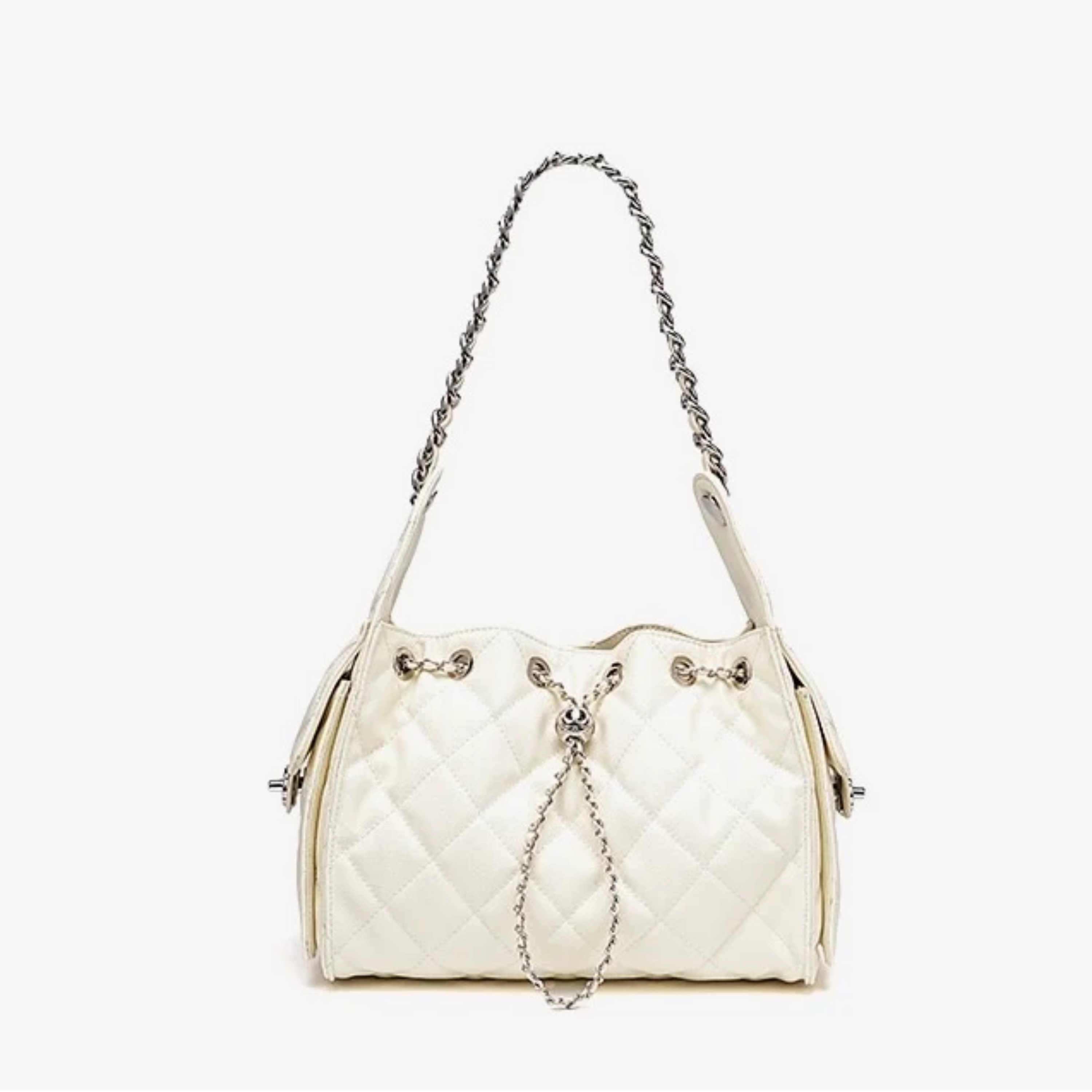 Elvra Genuine Leather Bucket Shoulder Bag