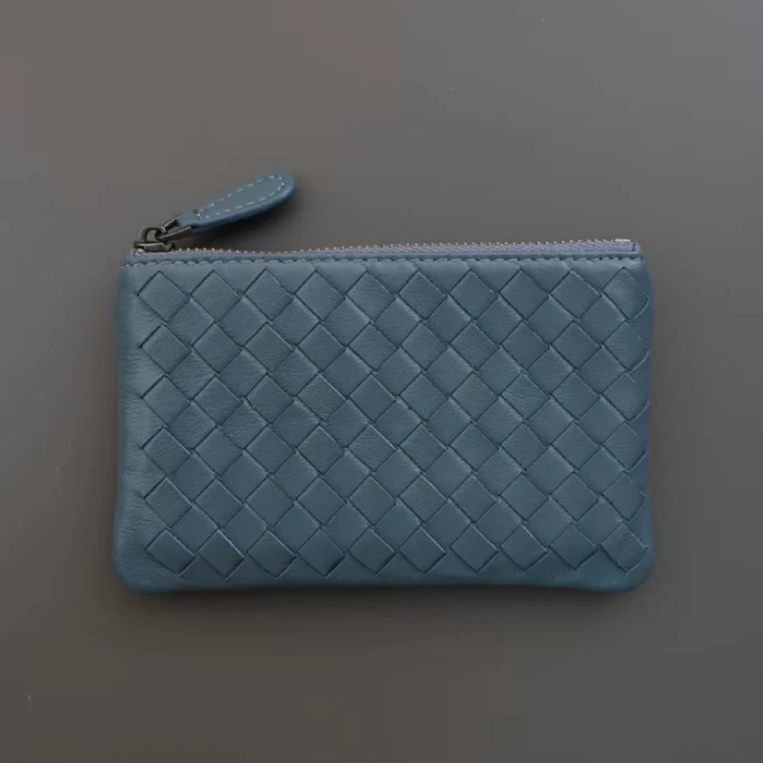 Jaeira Handwoven Lambskin Key Fob & Card Wallet