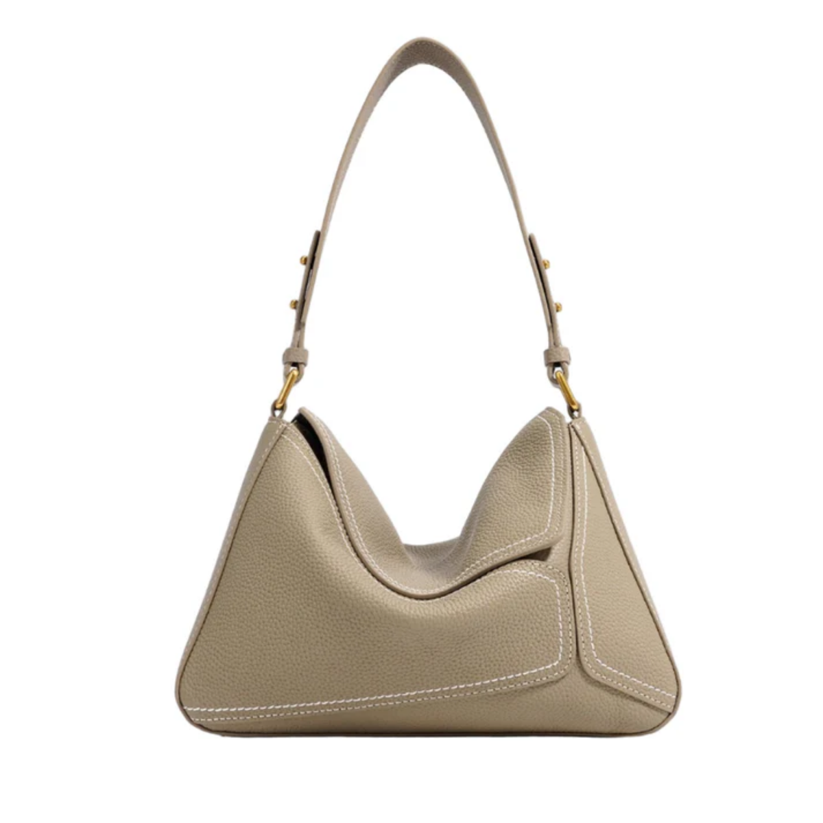 Borsa a tracolla geometrica a spalla in vera pelle Zephyss