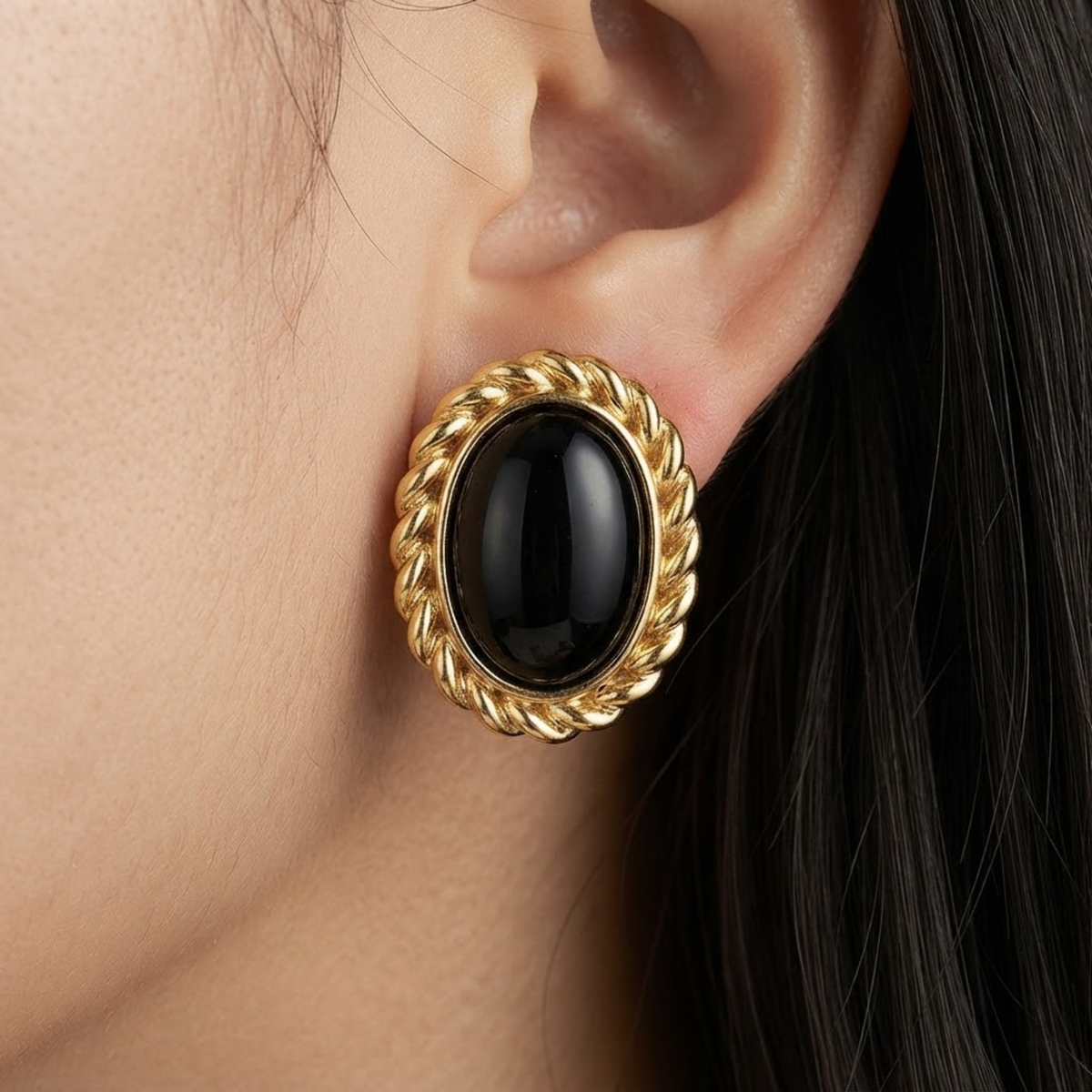 Boucles d’oreilles Statiana Onyx