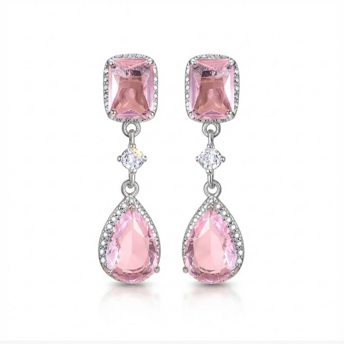 Boucles d’oreilles pendantes Fiona Crystal