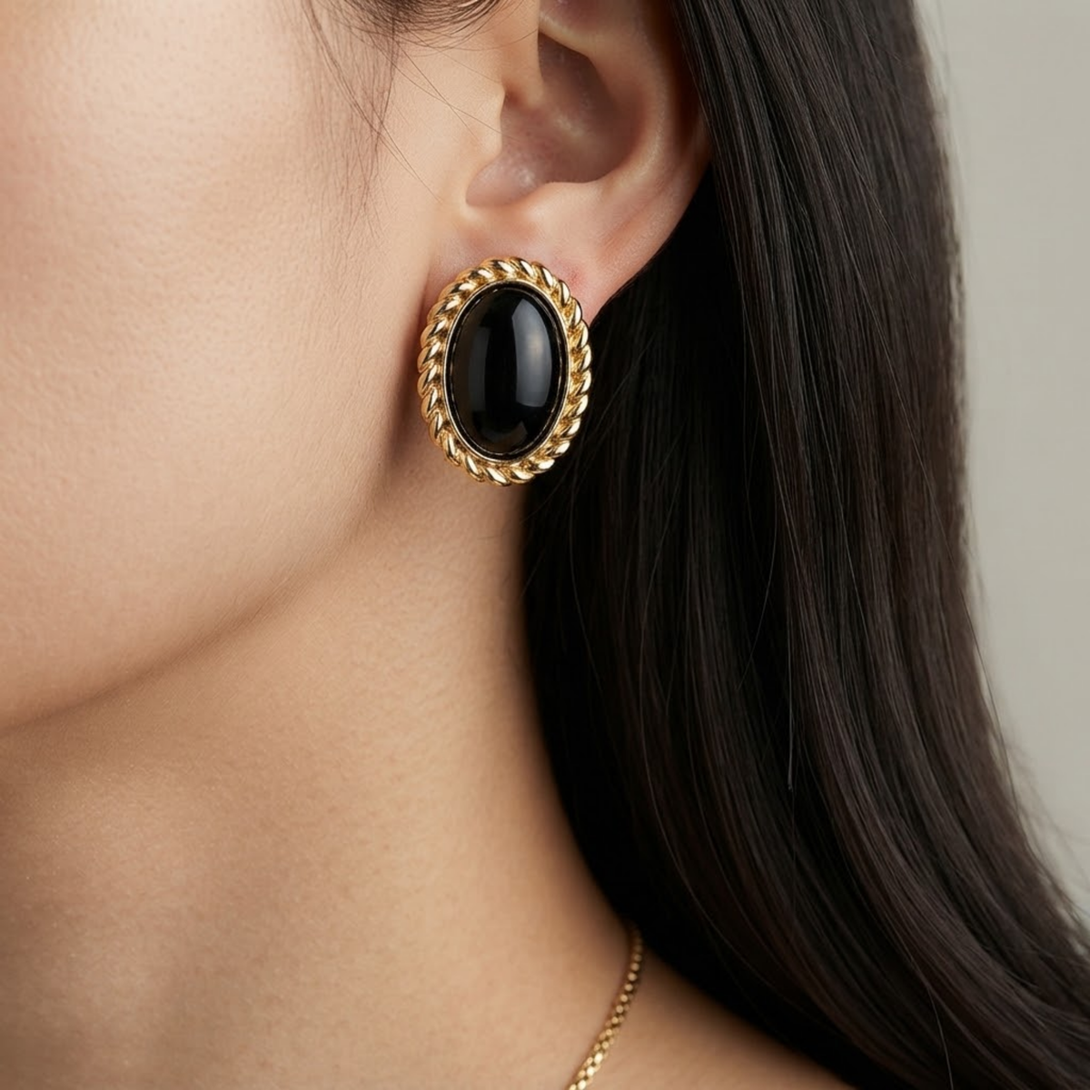 Boucles d’oreilles Statiana Onyx