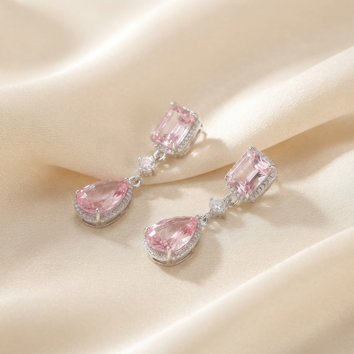 Boucles d’oreilles pendantes Fiona Crystal