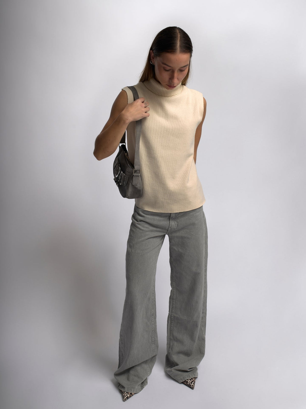 Mini Strap Zazie  Leather Shoulder Bag