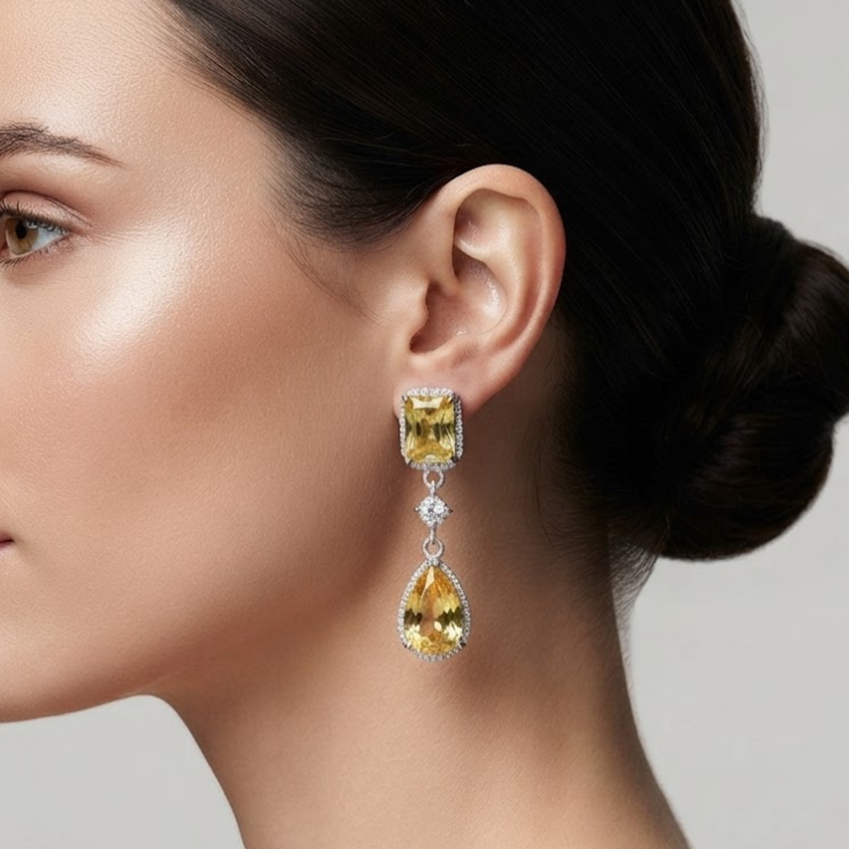 Boucles d’oreilles pendantes Fiona Crystal