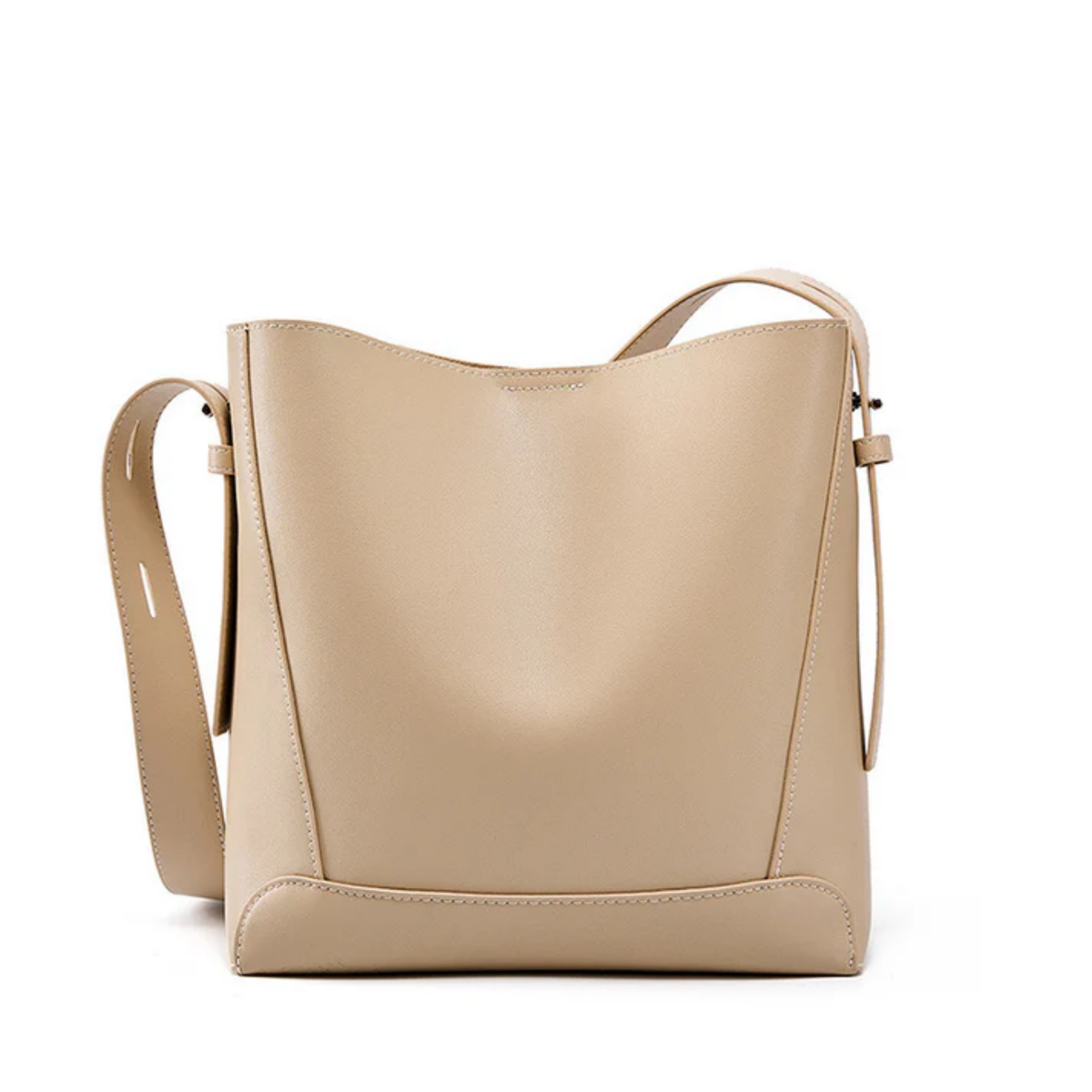 Sac seau surdimensionné bandoulière et épaule en cuir véritable Ardena
