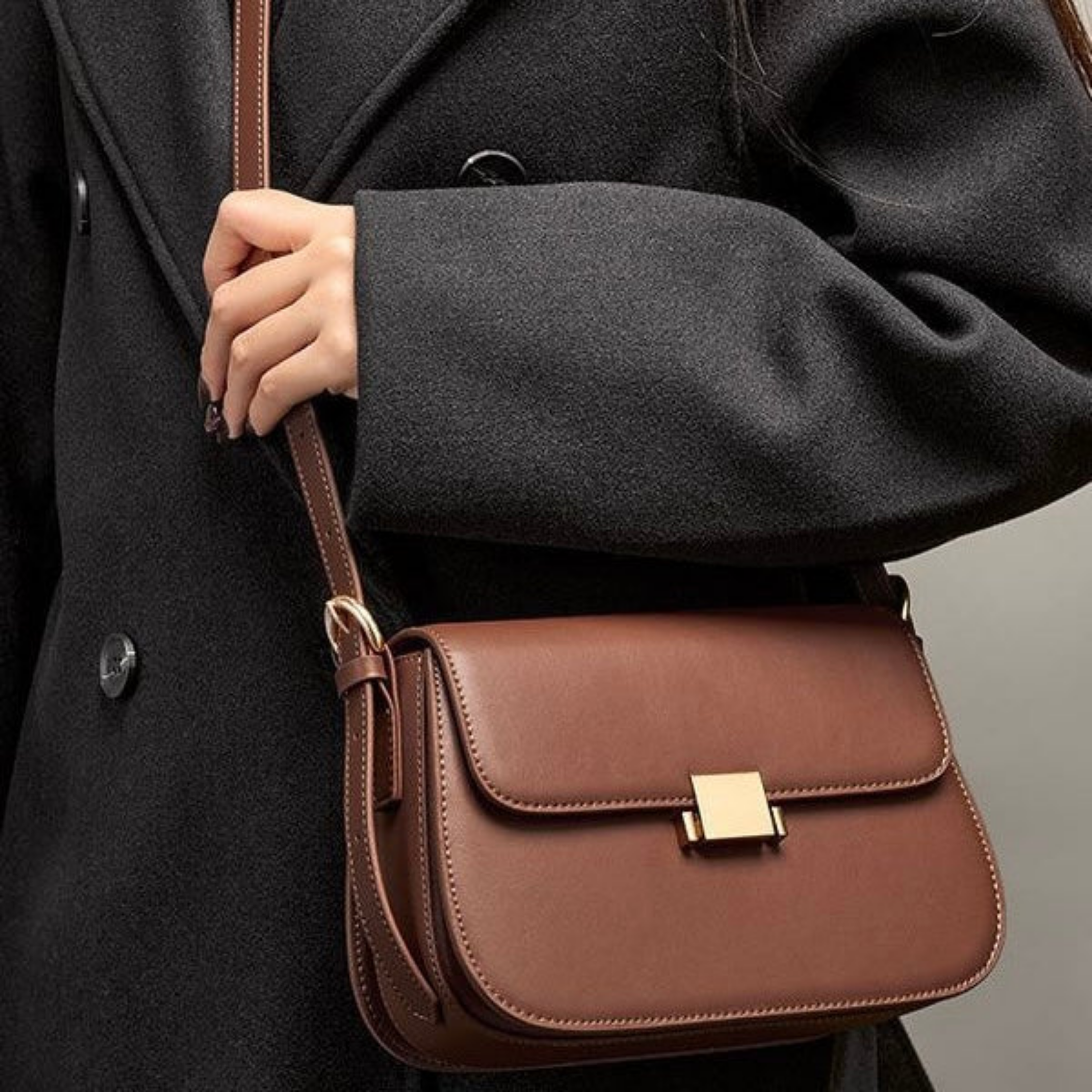 Thaléne Genuine Leather Shoulder Crossbody Bag