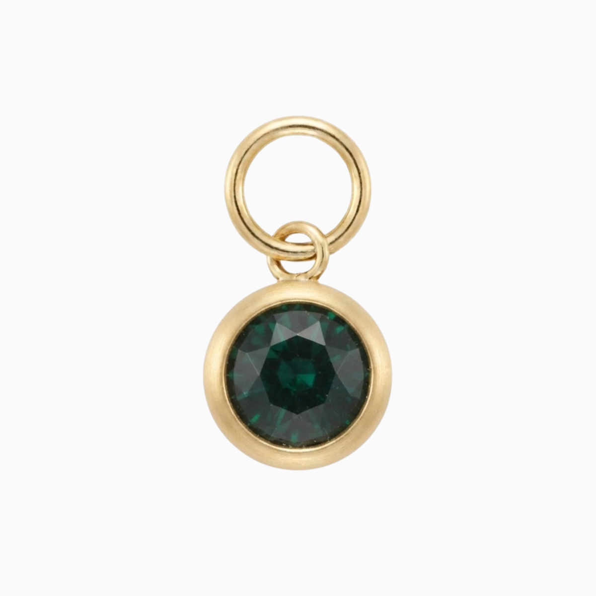 Charms - May Classic Round Birthstone Pendant