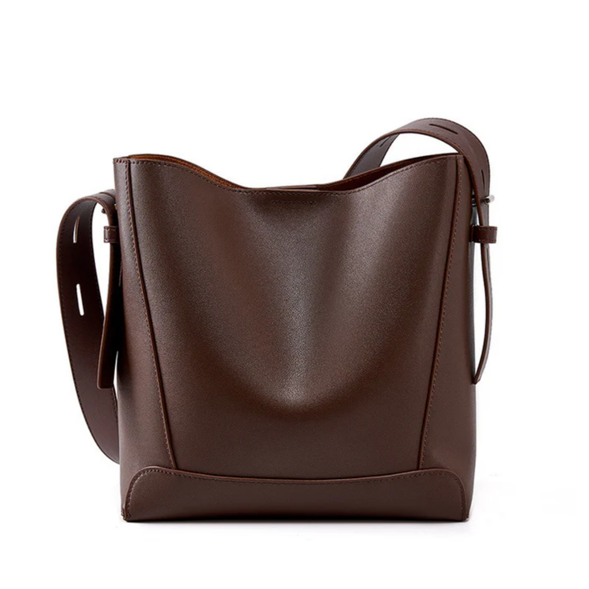 Ardena Genuine Leather Crossbody & Shoulder Oversized Bucket Bag