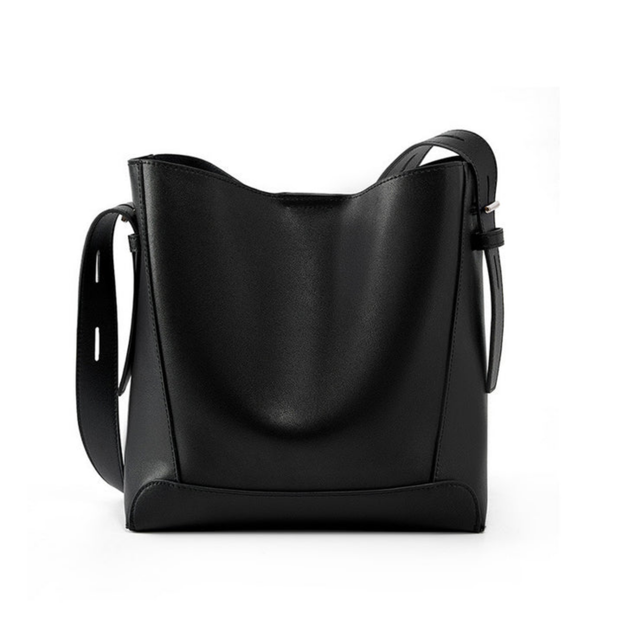 Borsa a tracolla e spalla oversize a secchiello in vera pelle Ardena