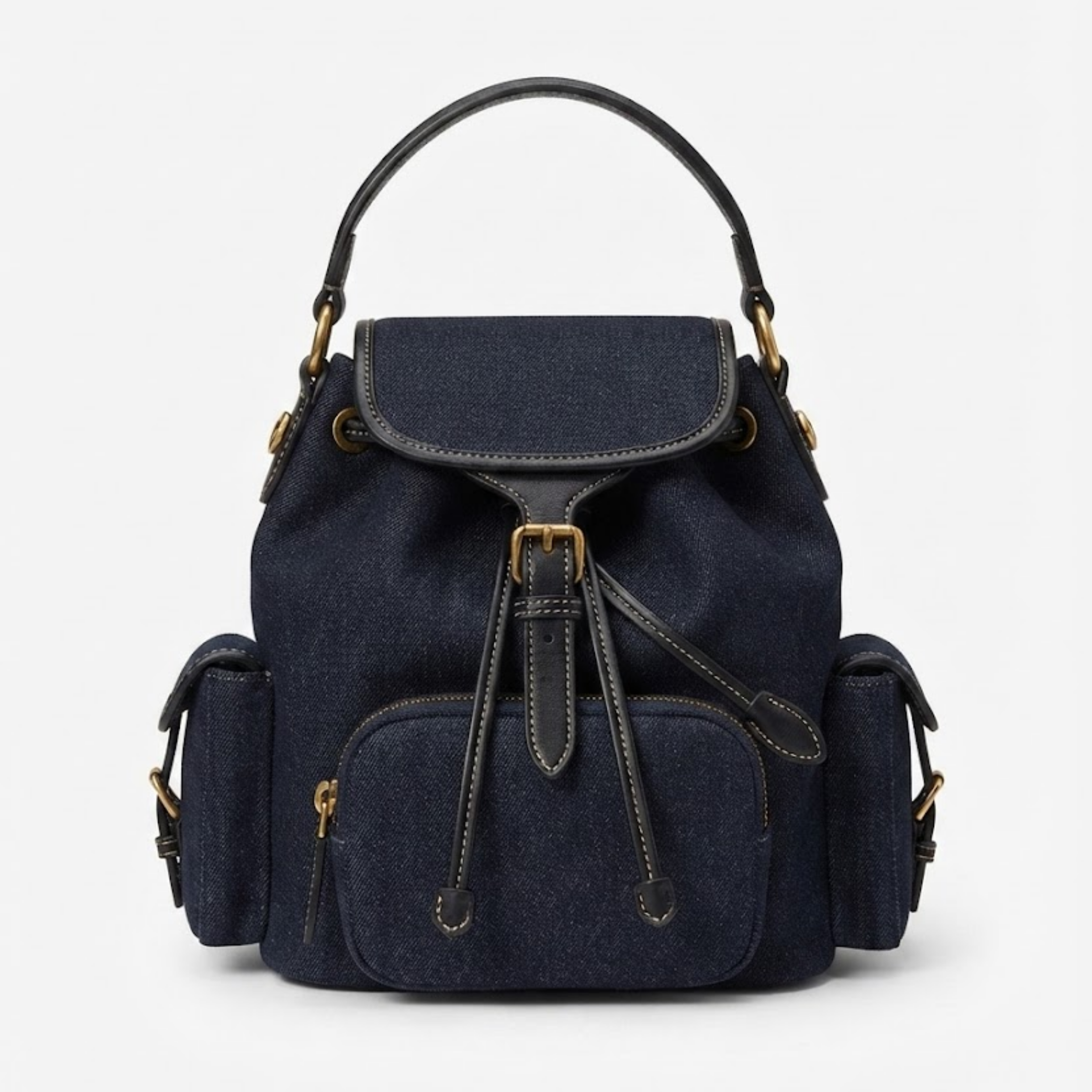 Sac à dos en denim bleu Mila