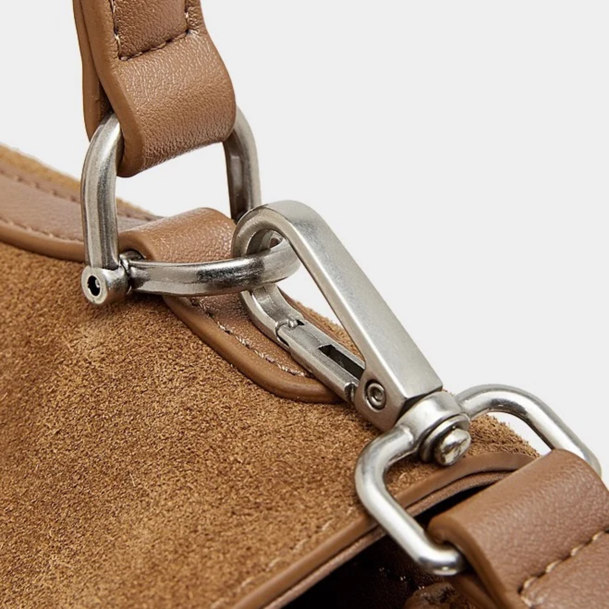 Sylvae Soft Suede Genuine Leather Top-Handle Bag