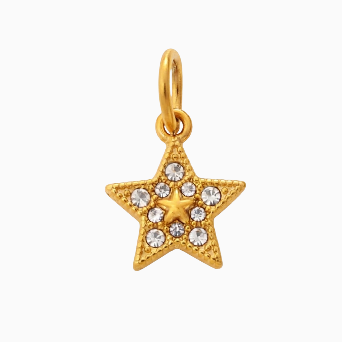 Charms - Gold Five-Point Star Pendant