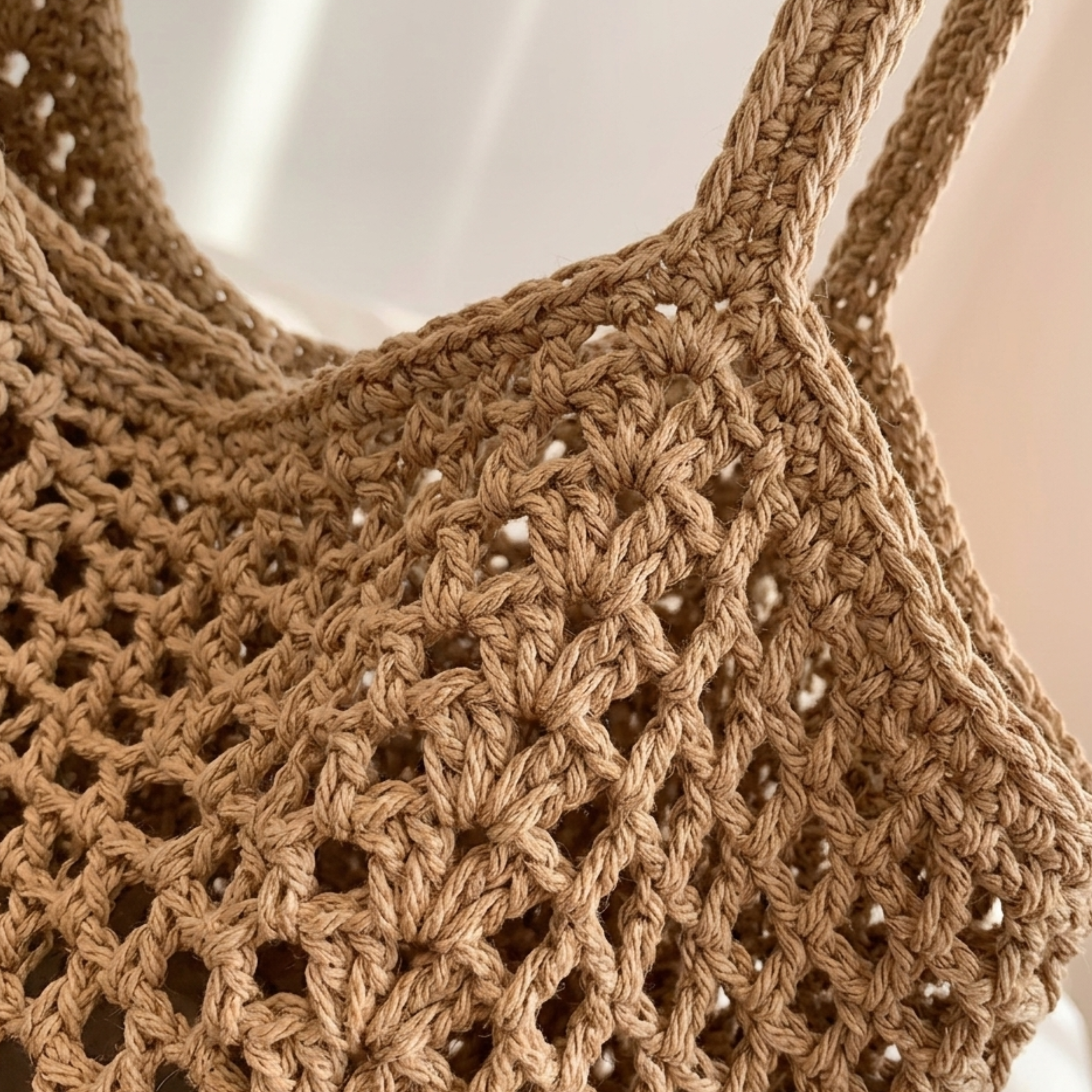 Retro Hand-Knitted Hollow Woven Shoulder Bag – Sustainable Bag
