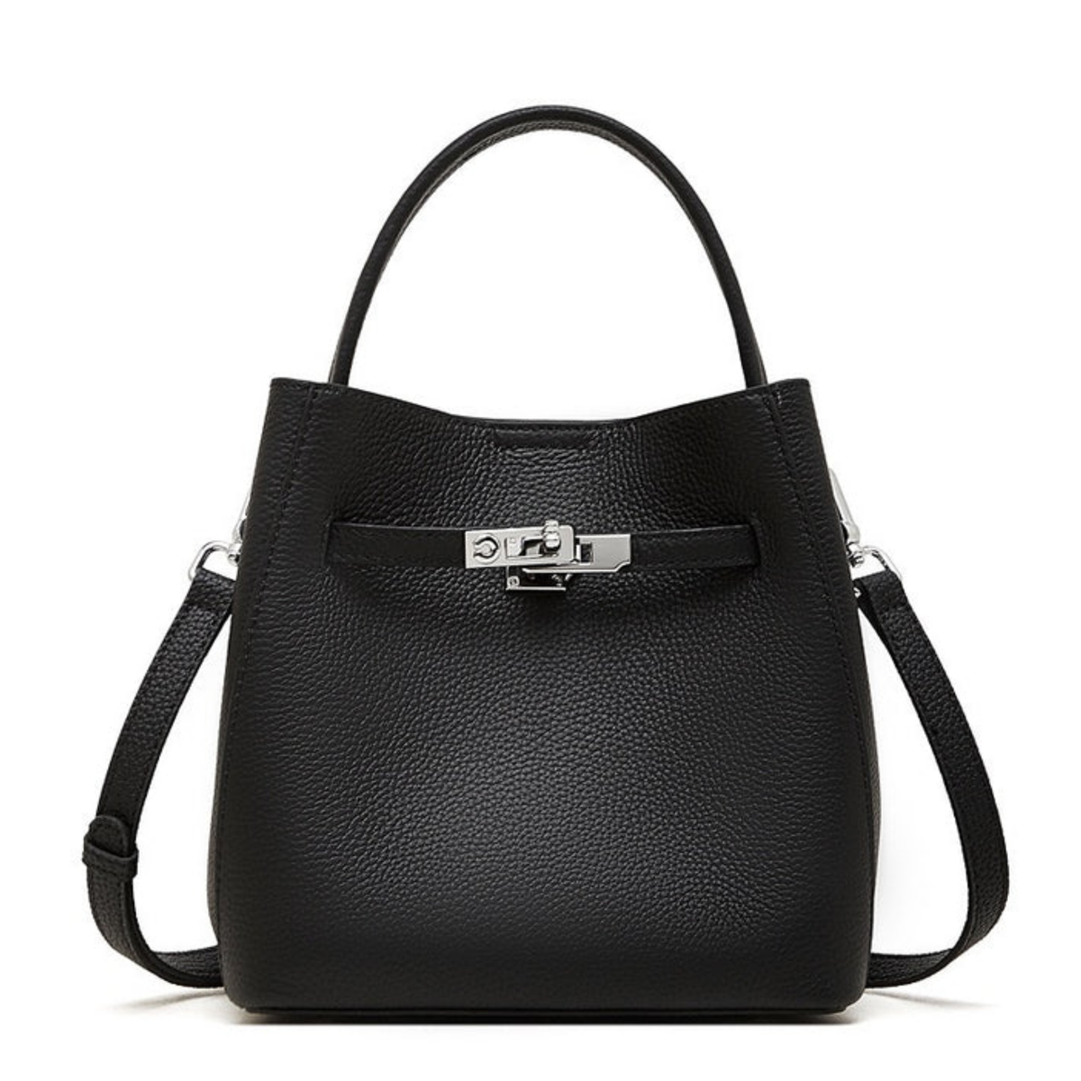Sac panier seau en cuir véritable Louisse