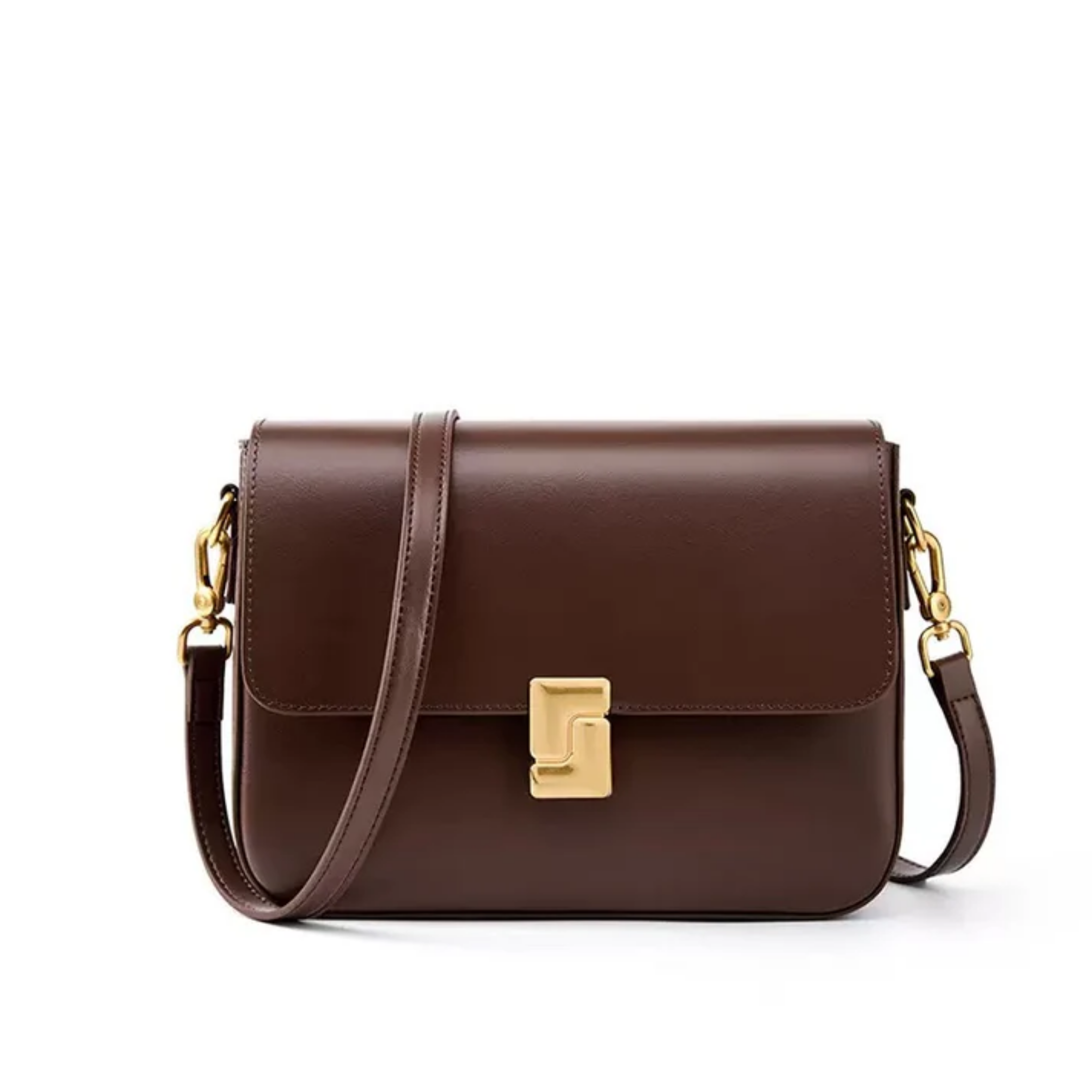 Violethé Genuine Leather Shoulder Box Bag