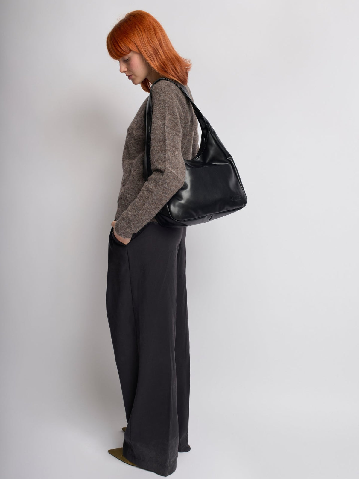 Sac fourre-tout quotidien élégant en cuir végan