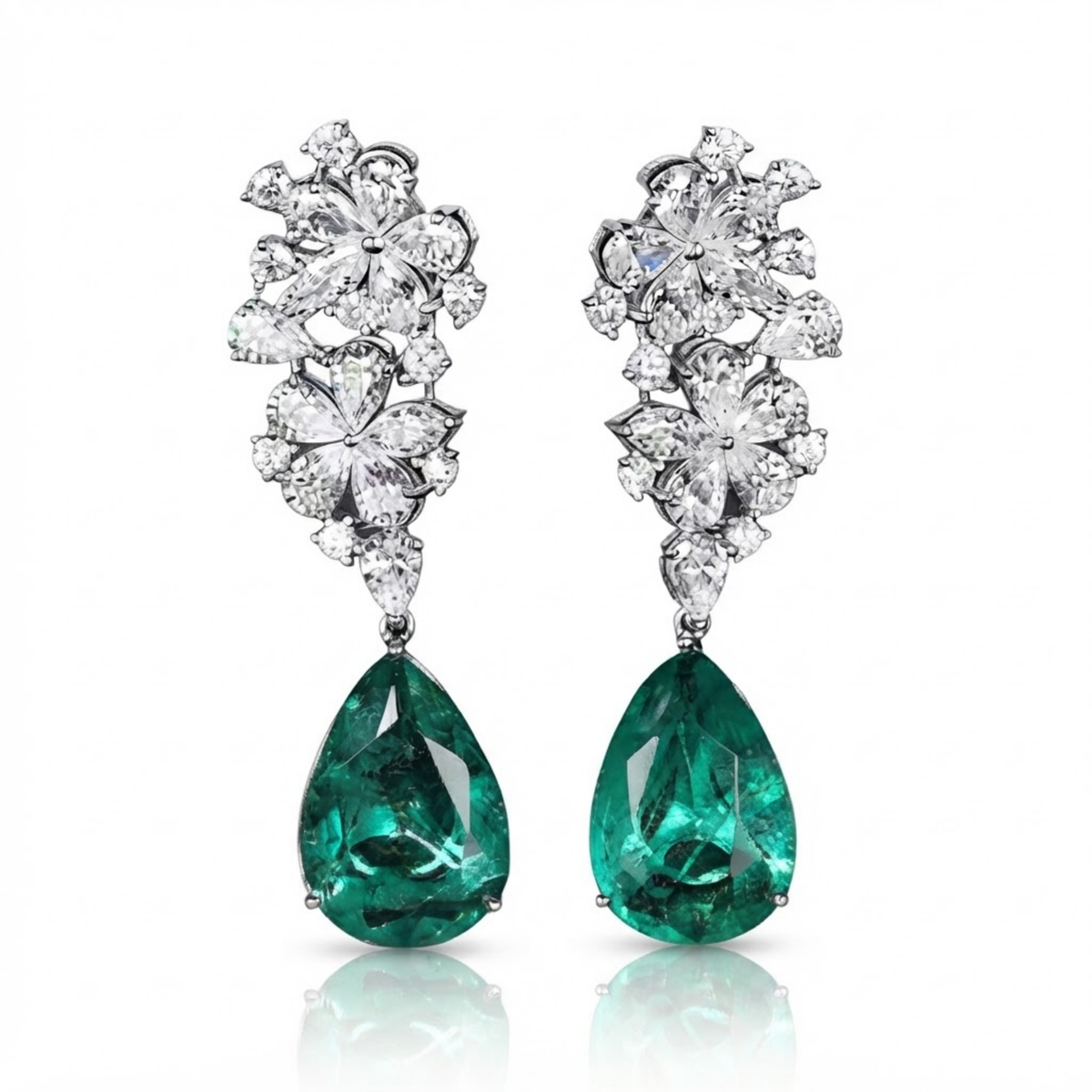 Boucles d’oreilles pendantes Ermiea Emerald