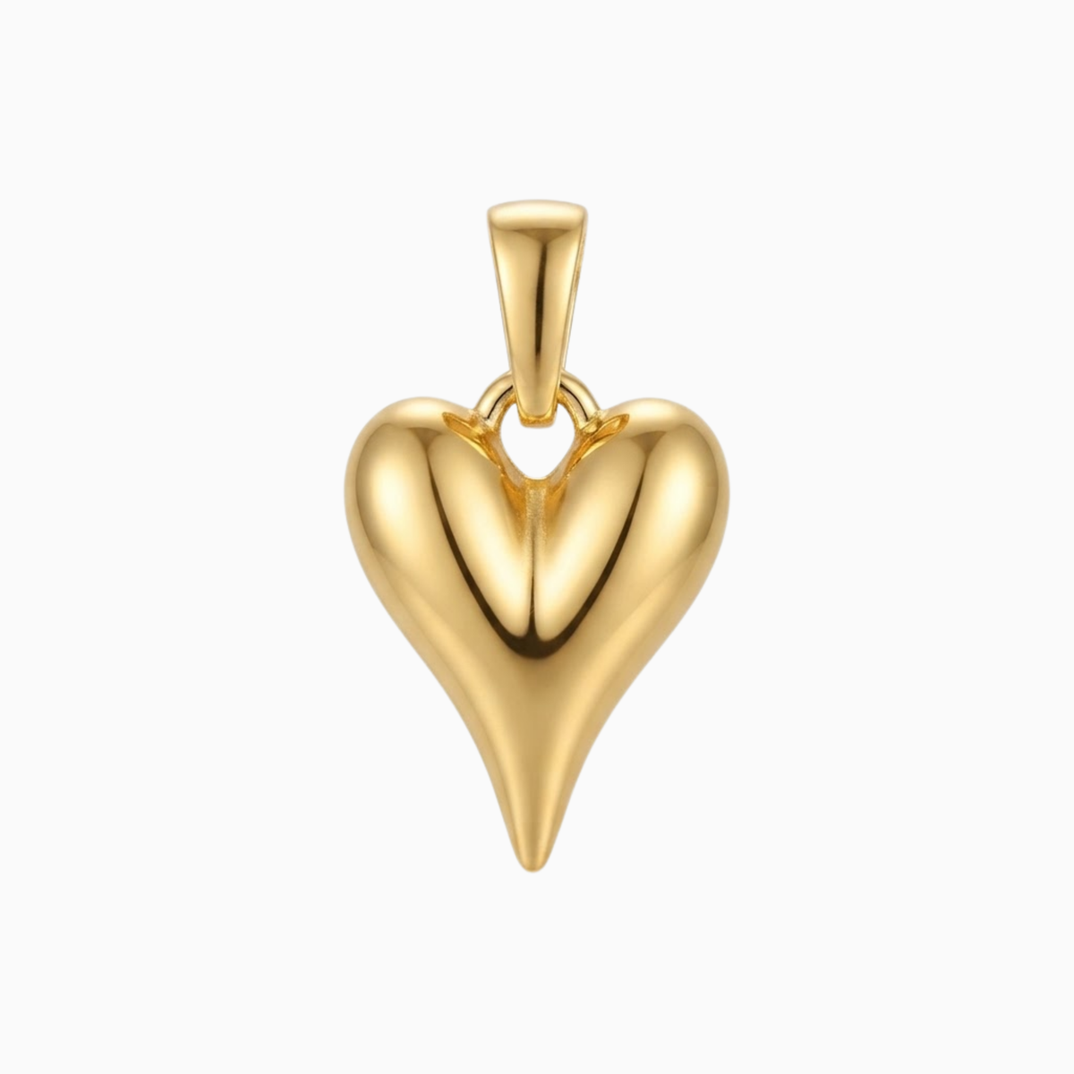 Charms - Large Thin Heart Pendant