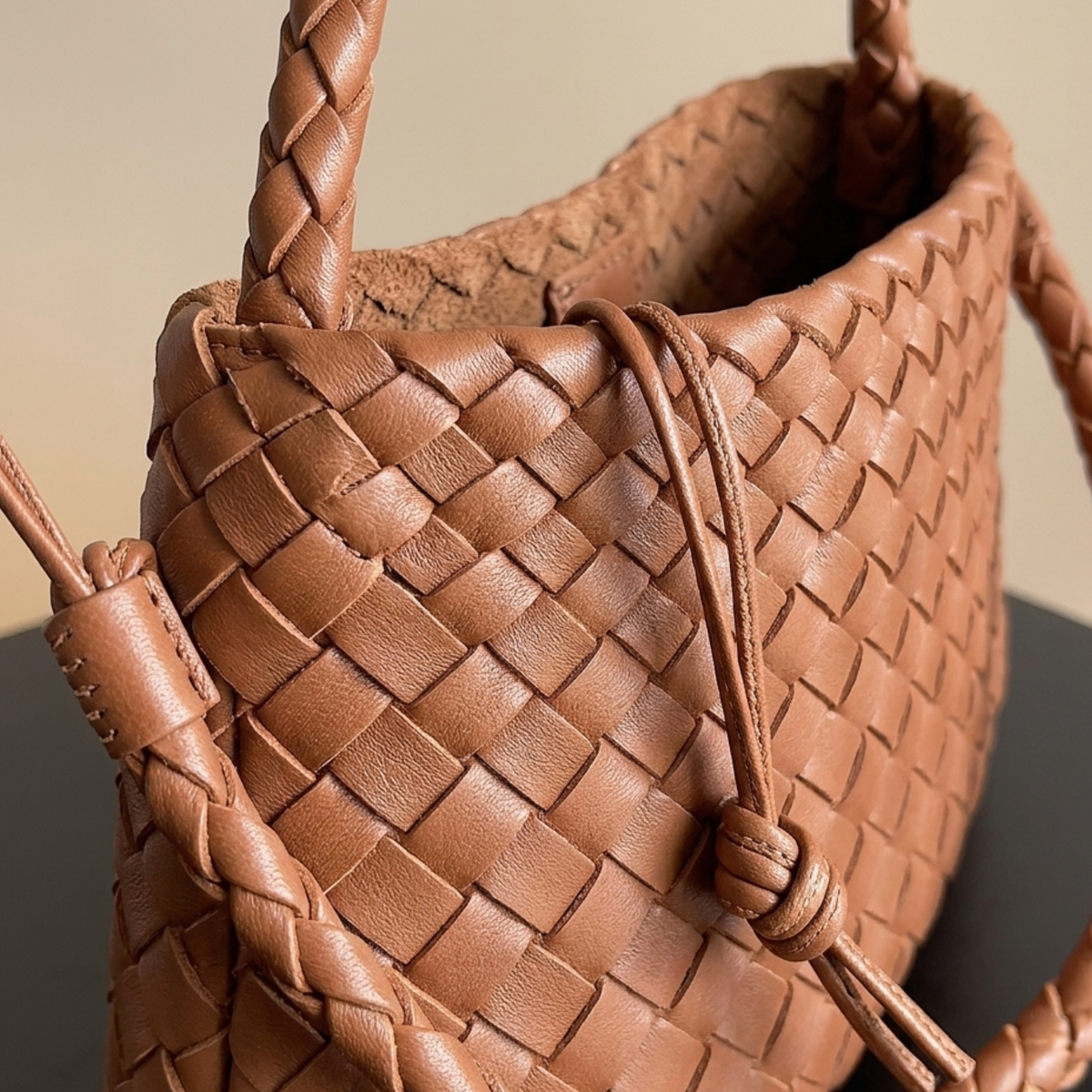 Borsa secchiello artigianale intrecciata a mano a forma di barca a vela - Borsa sostenibile
