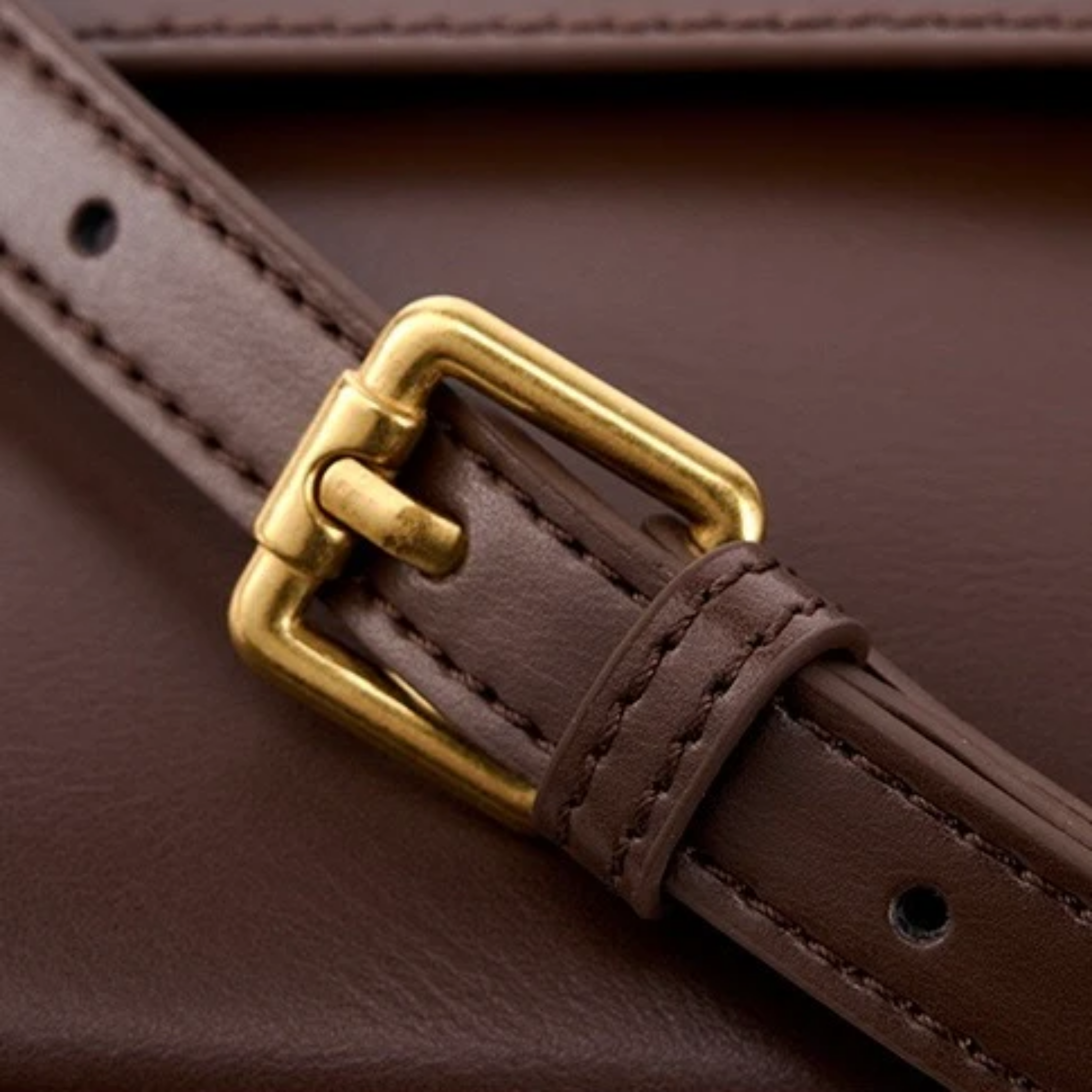 Violethé Genuine Leather Shoulder Box Bag