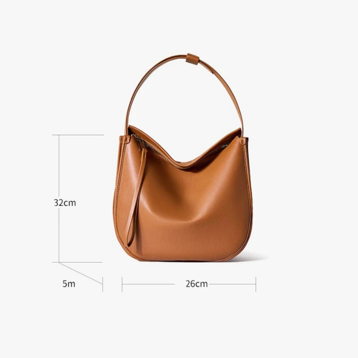 Ellyn Genuine Leather Soft Tote Bag