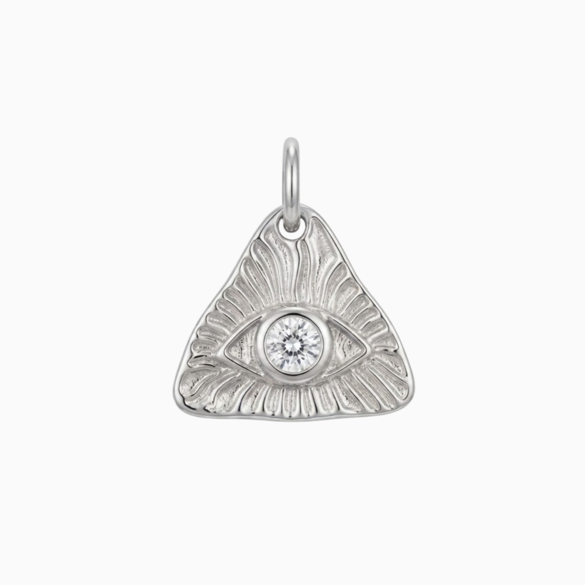 Charms - Silver Protective Evil Eye Pendant